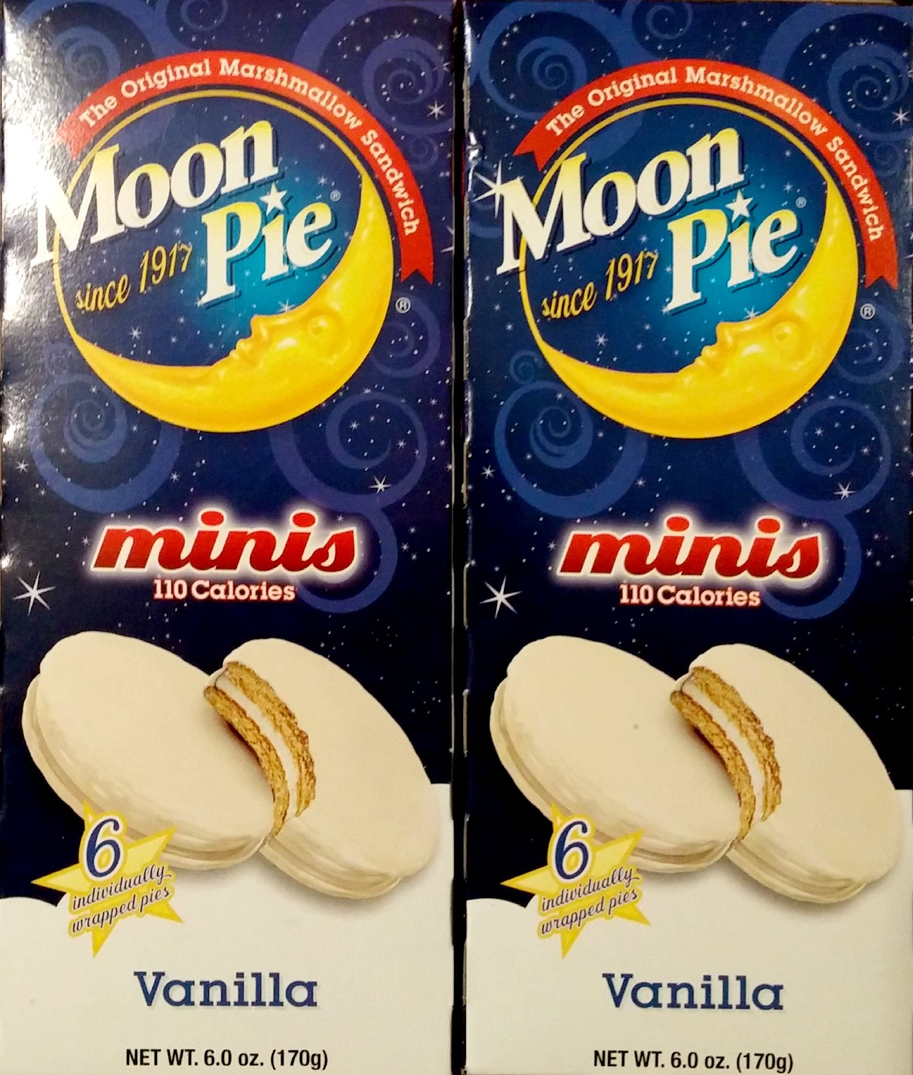 Vanilla Moon Pie Minis 2 Pack (2 Boxes of 6)