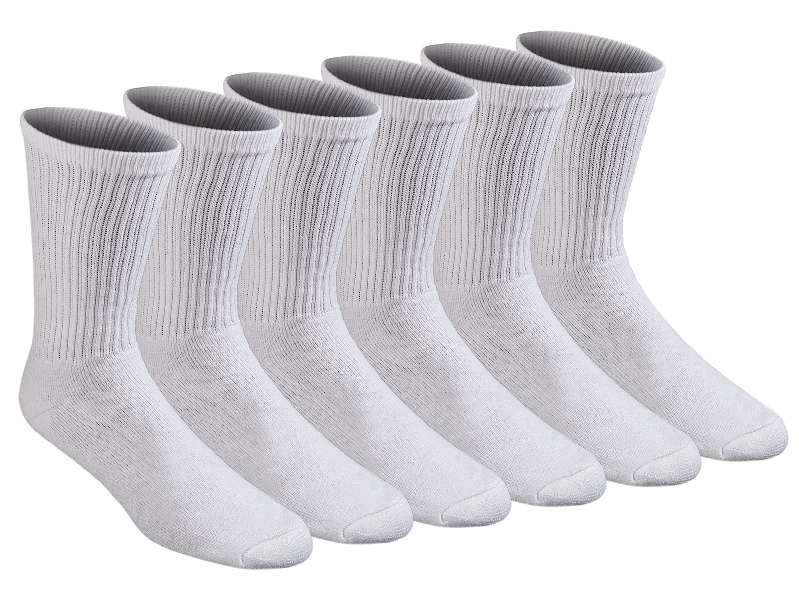 DickiesMen's All Purpose Cushion Crew Socks, Available in M-XL (6, 12 Pairs)