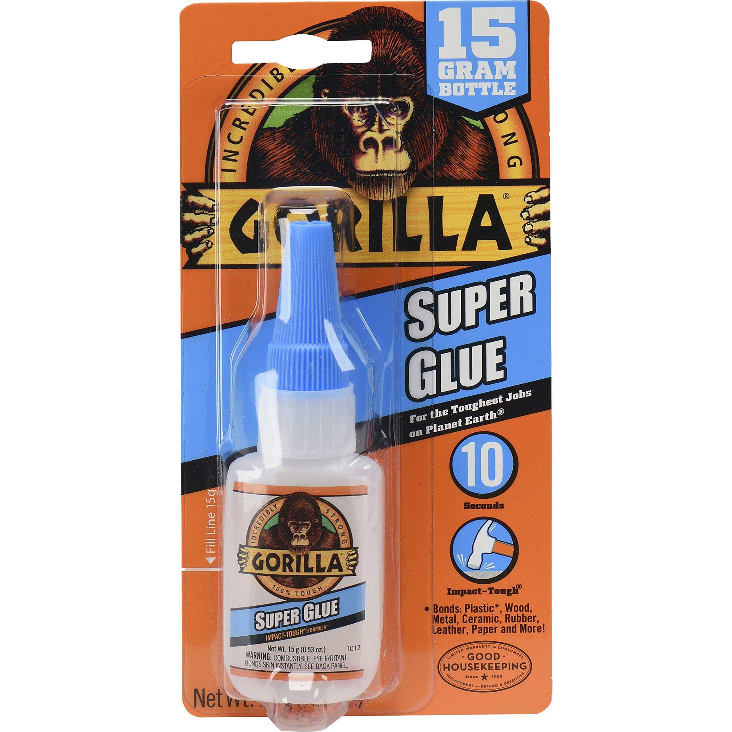 Gorilla Super Glue (Clear, 15 Grams)