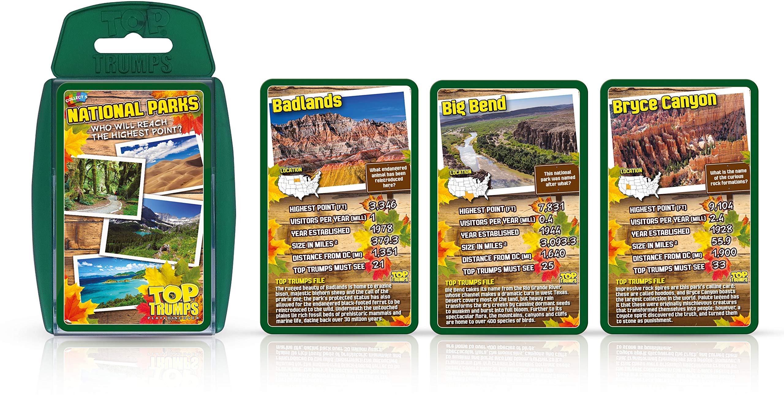 National Park Top Trumps Card Game Bundle