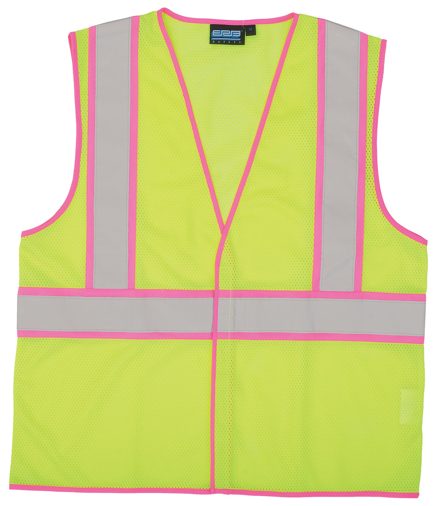 ERB 63327 S730 Class 2 Unisex Safety Vest, Hi-Viz Lime, 4X-Large