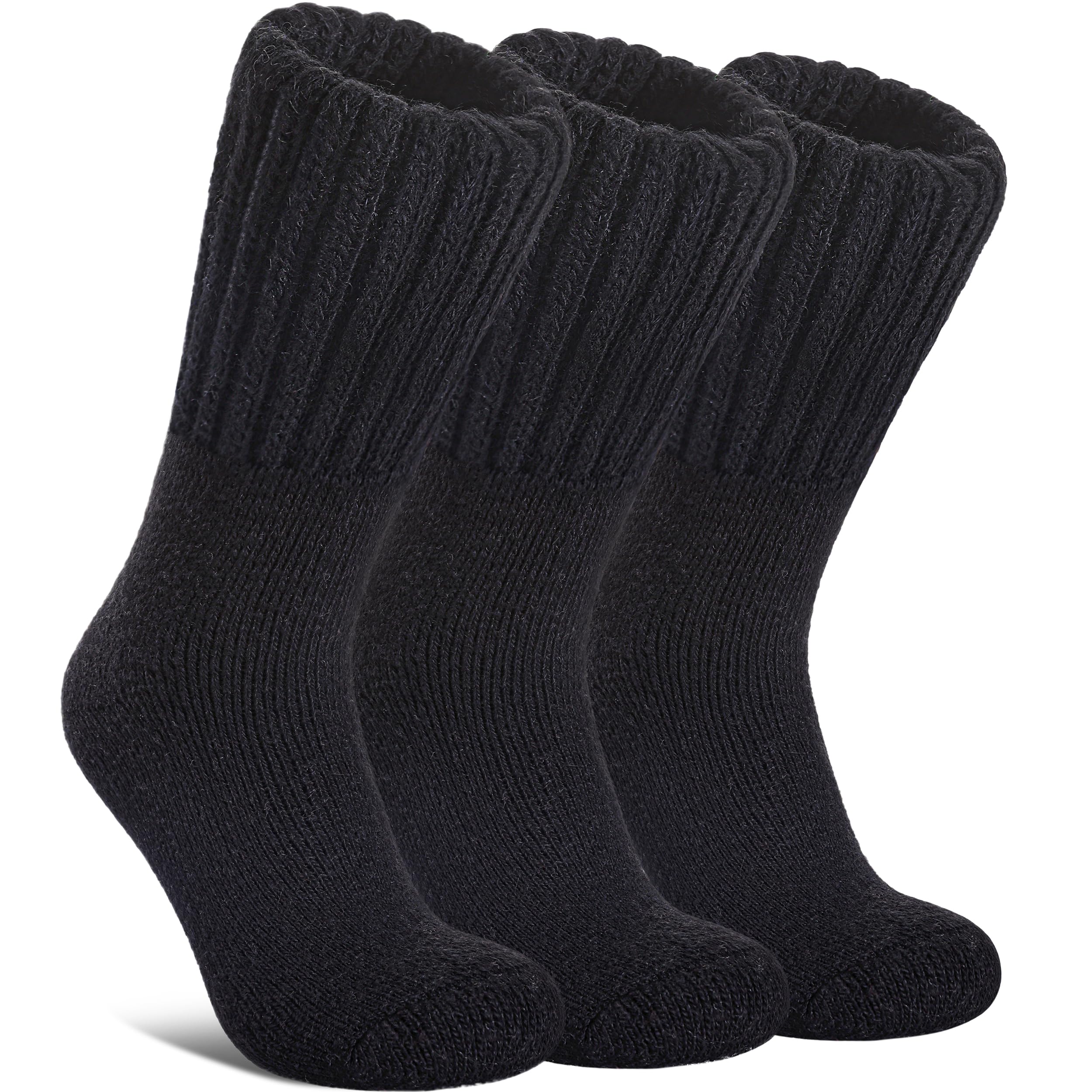 Boot Socks for Women Merino Wool Hiking Winter Warm Super Thick Thermal Cozy Knit Crew Socks