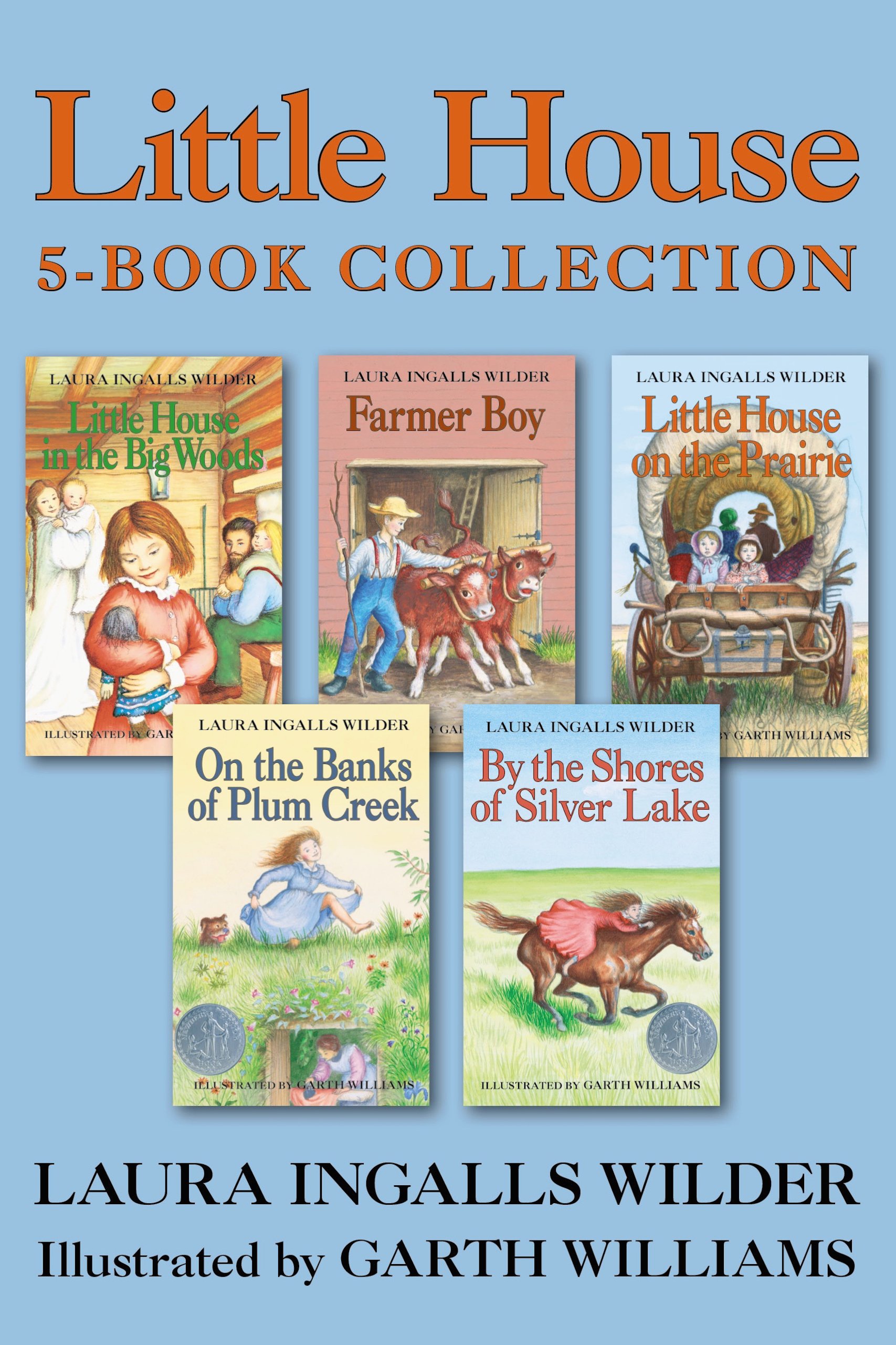 Little House 5-Book Collection: Little House in the Big Woods, Farmer Boy, Little House on the Prairie, On the Banks of Plum Creek, By the Shores of Silver Lake