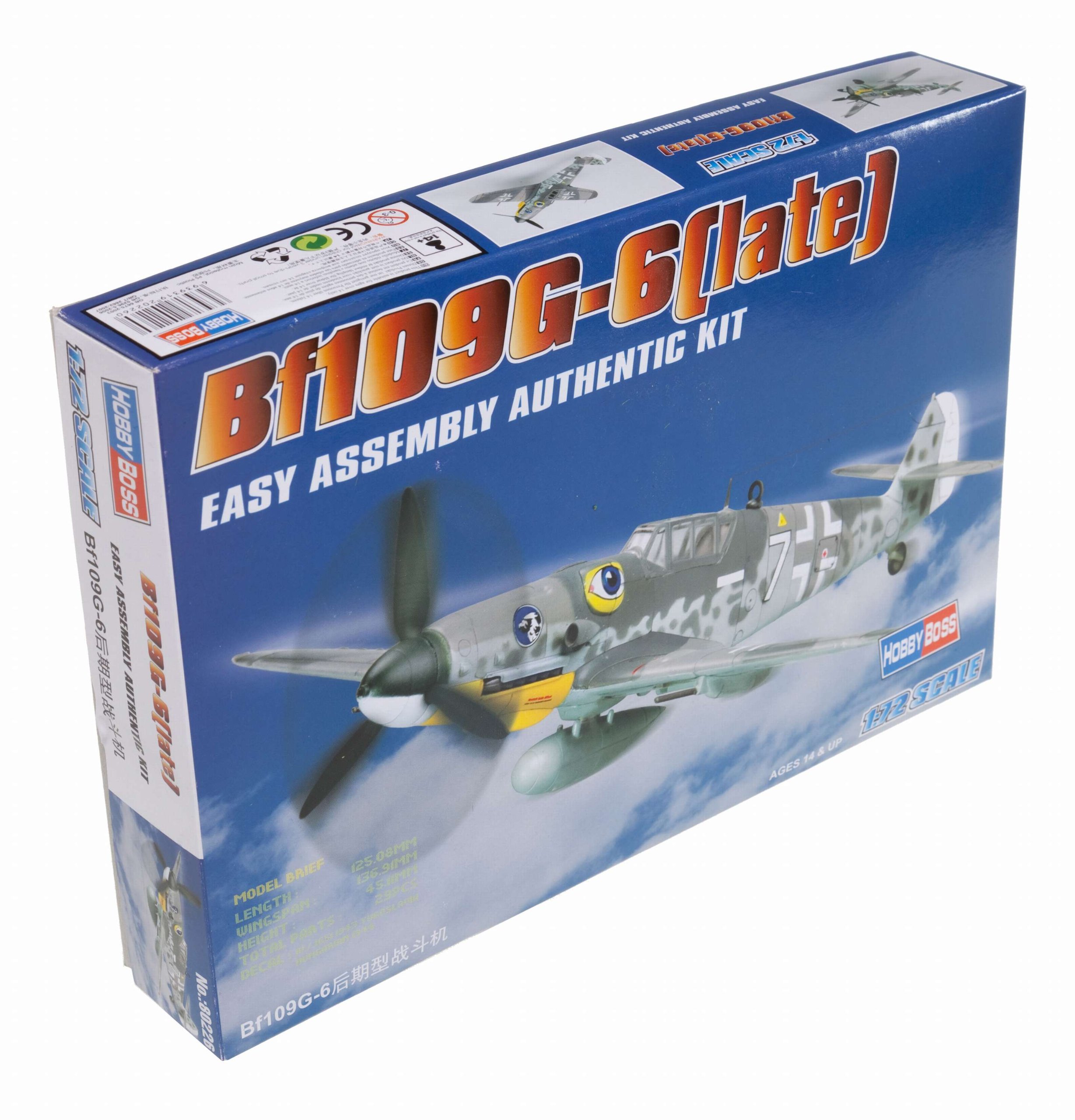 Hobbyboss 1:72 Scale Bf109G Assembly Authentic Kit