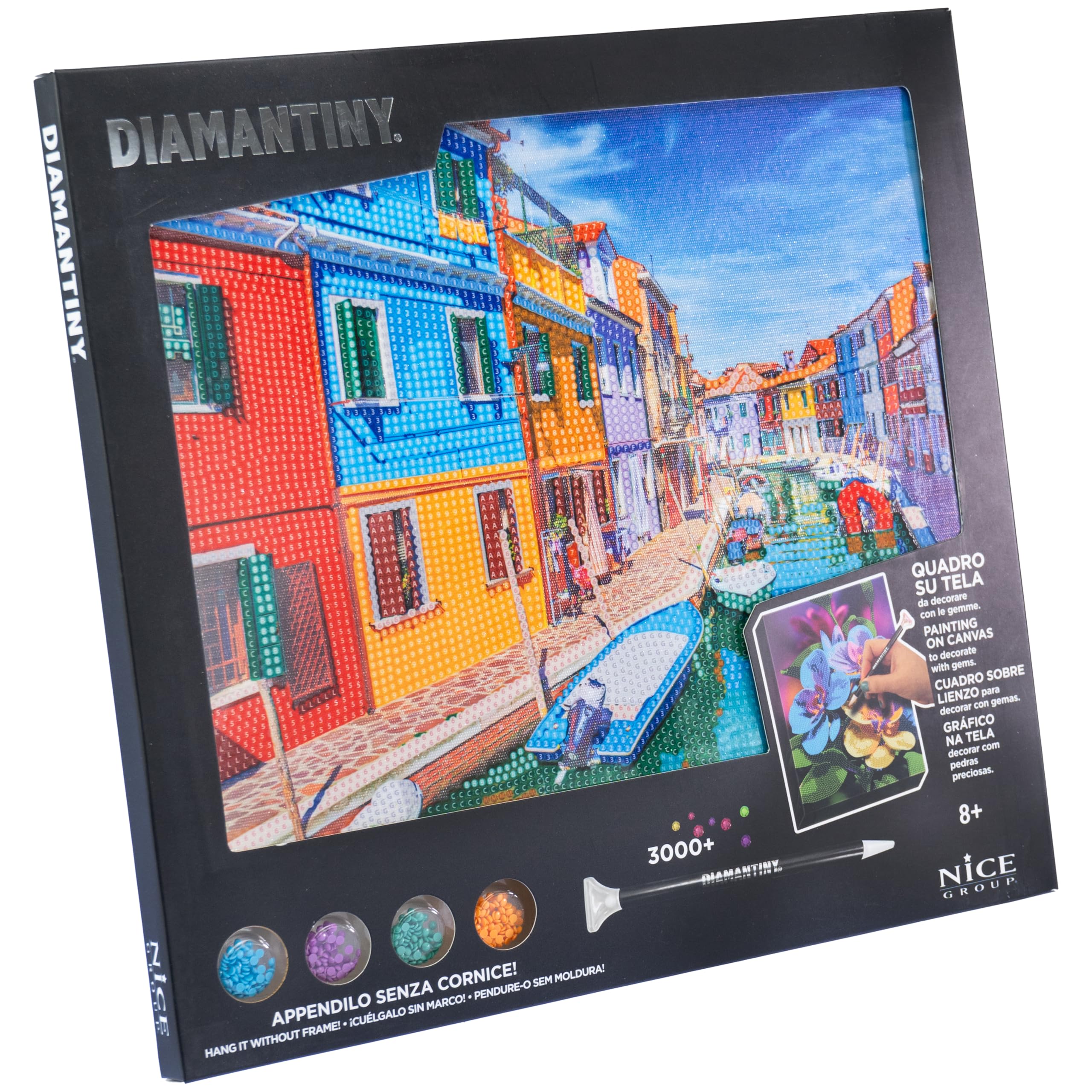 DIAMANTINY - Burano 96569 Painting by Numbers 32 x 30 x 2 cm Multi-Coloured