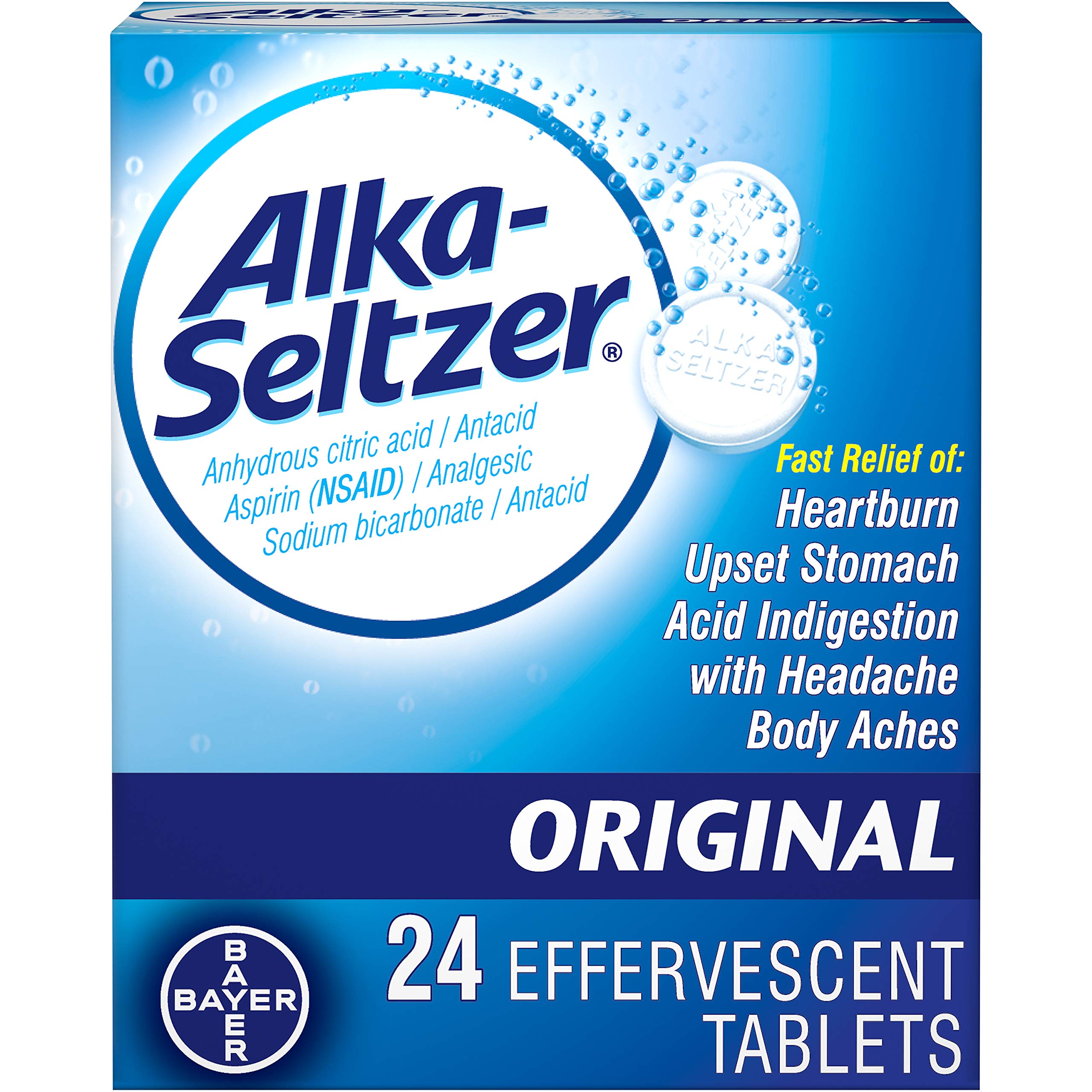 Alka-Seltzer Effervescent Tablets Original Ea Pack Of