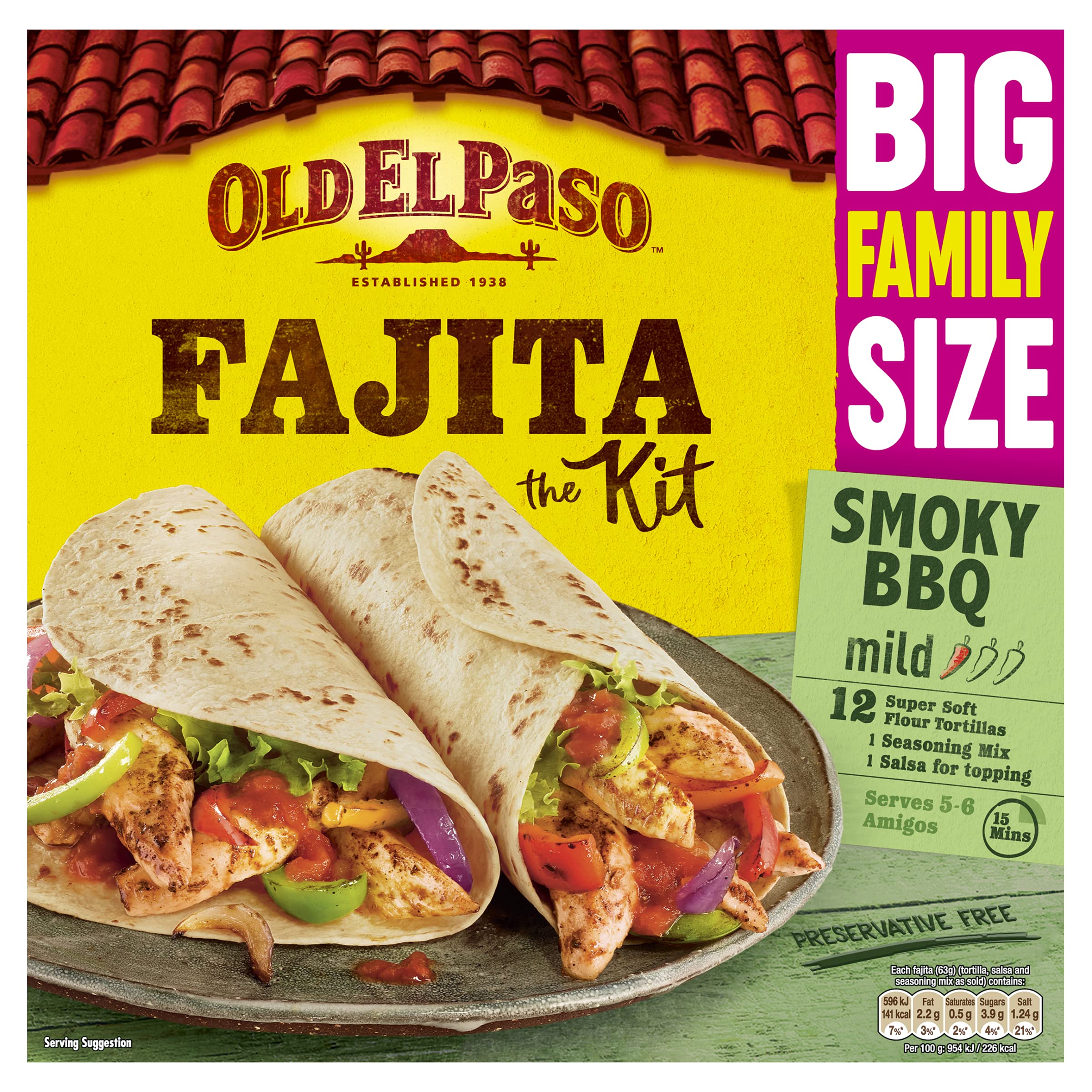 Old El Paso Smoky BBQ Fajita Kit