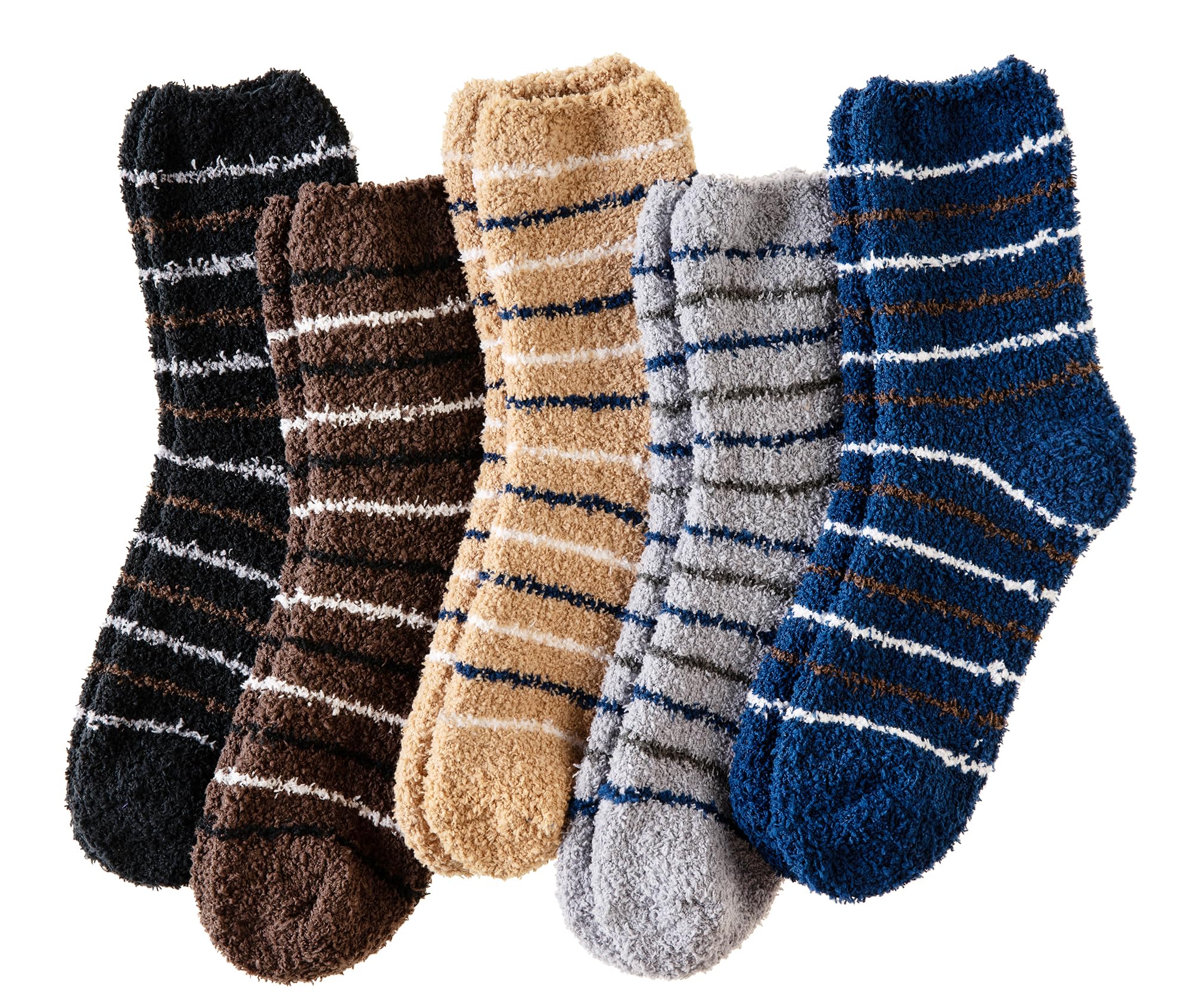 DoSmartMen's Winter Non-Skid Knit Slipper Socks Indoor Floor Stocking Shoes Home Socks