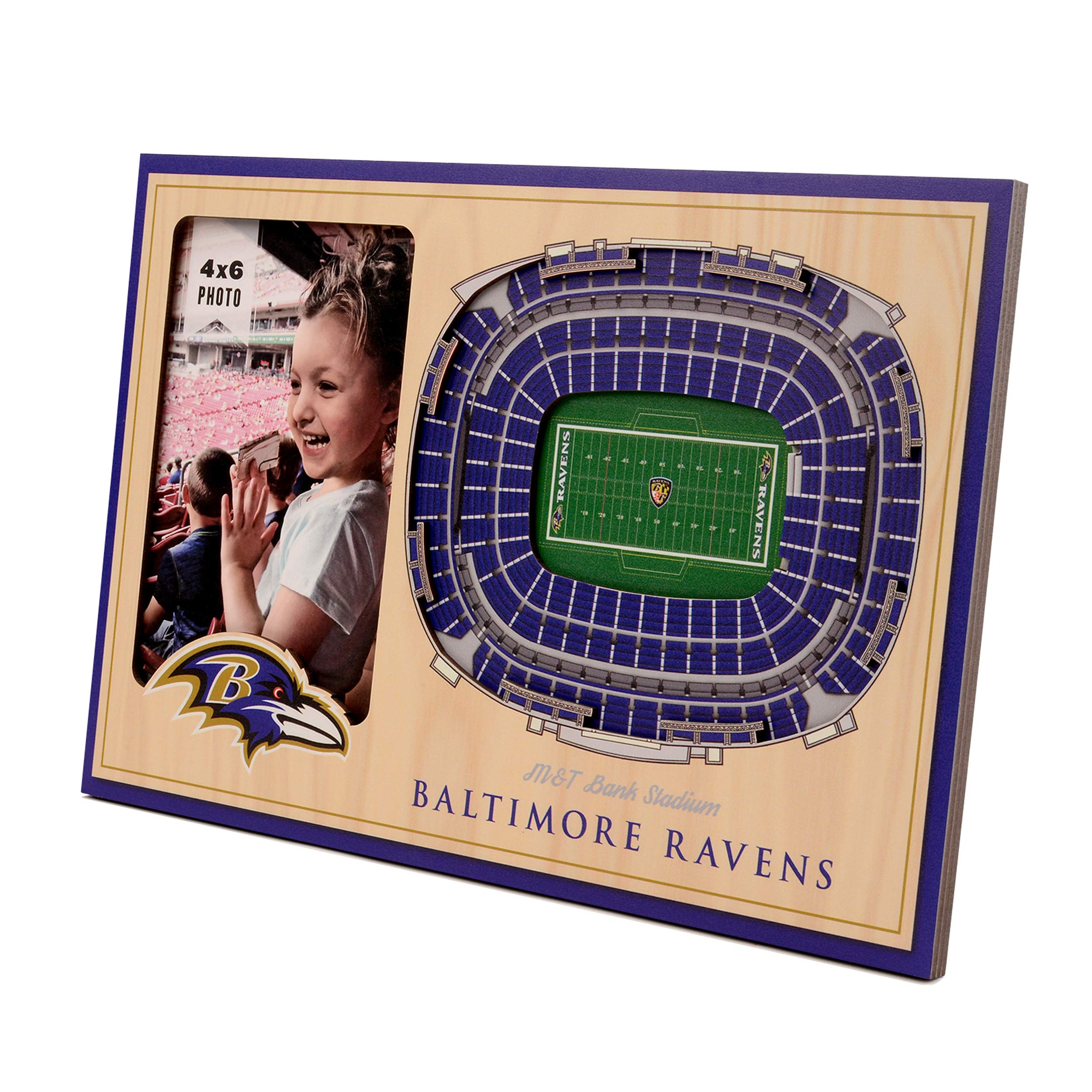 YouTheFanNFL Baltimore Ravens 3D StadiumViews Picture Frame