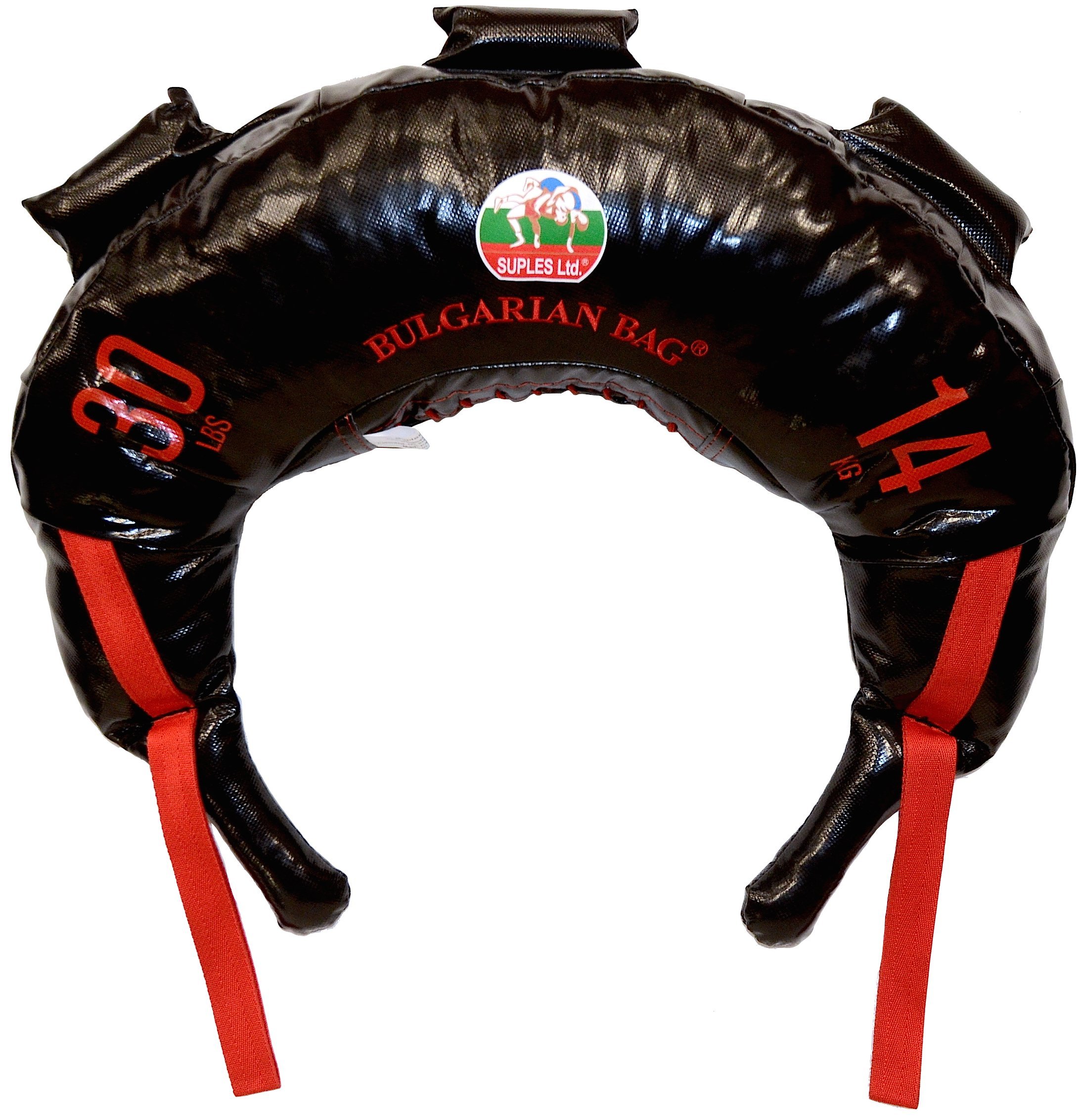 Bulgarian BagNEW Black PVC - Suples - The Original Bulgarian Bag (Fitness, Crossfit, Wrestling, Judo, Grappling, Functional Training, MMA, Sandbag, Training Bag, Weighted Bag, Weight Bag) (30)