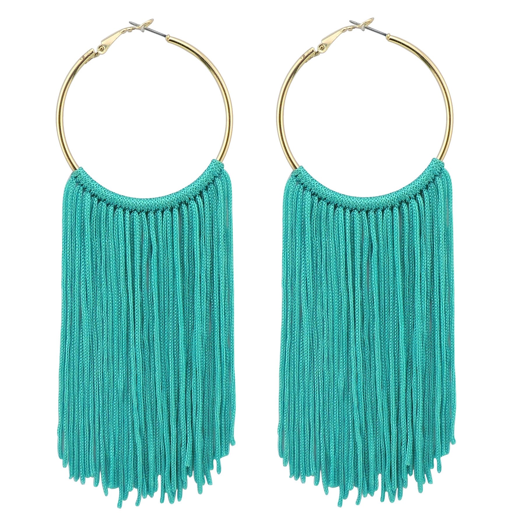 CoirisHoop Statement Tassels Dangle Drop Earrings for Women