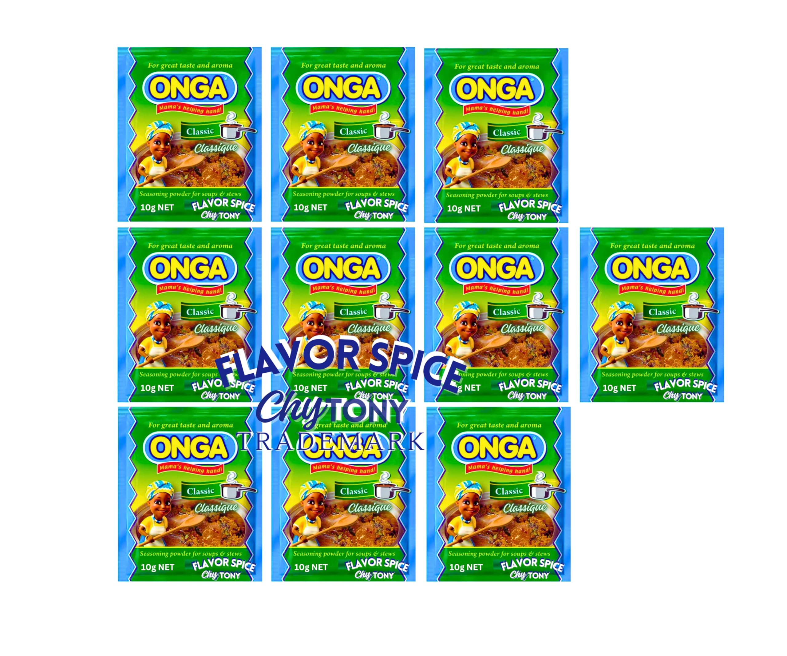 Alternative to stock cubes but delivers superior taste and aroma to soups | Oinga Soup Classic Seasoning 10g | 1 ROLL 10 PACKS