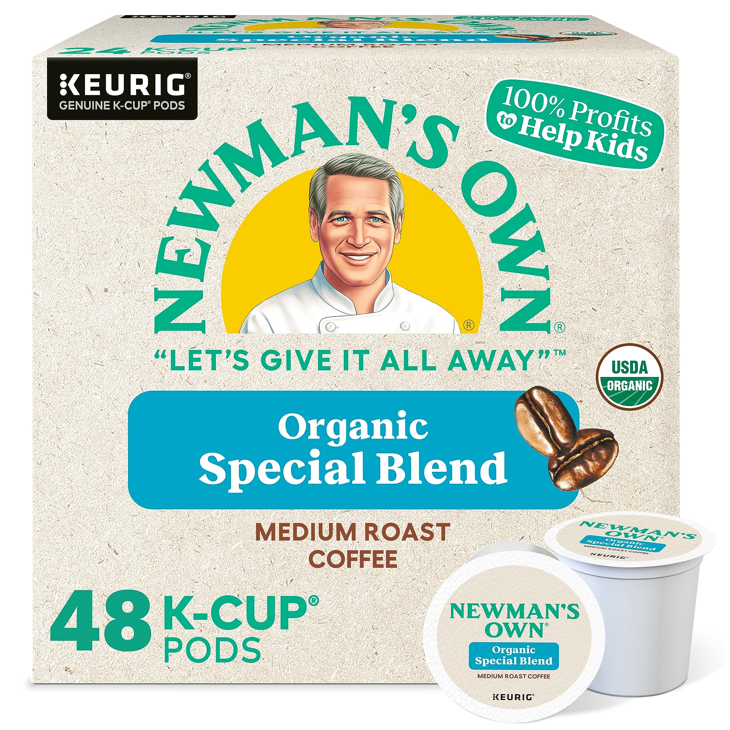 Newman's Own Organics Special Blend (Extra Bold), K-cups For Keurig Brewers, 24-Count Box (Pack of 2)