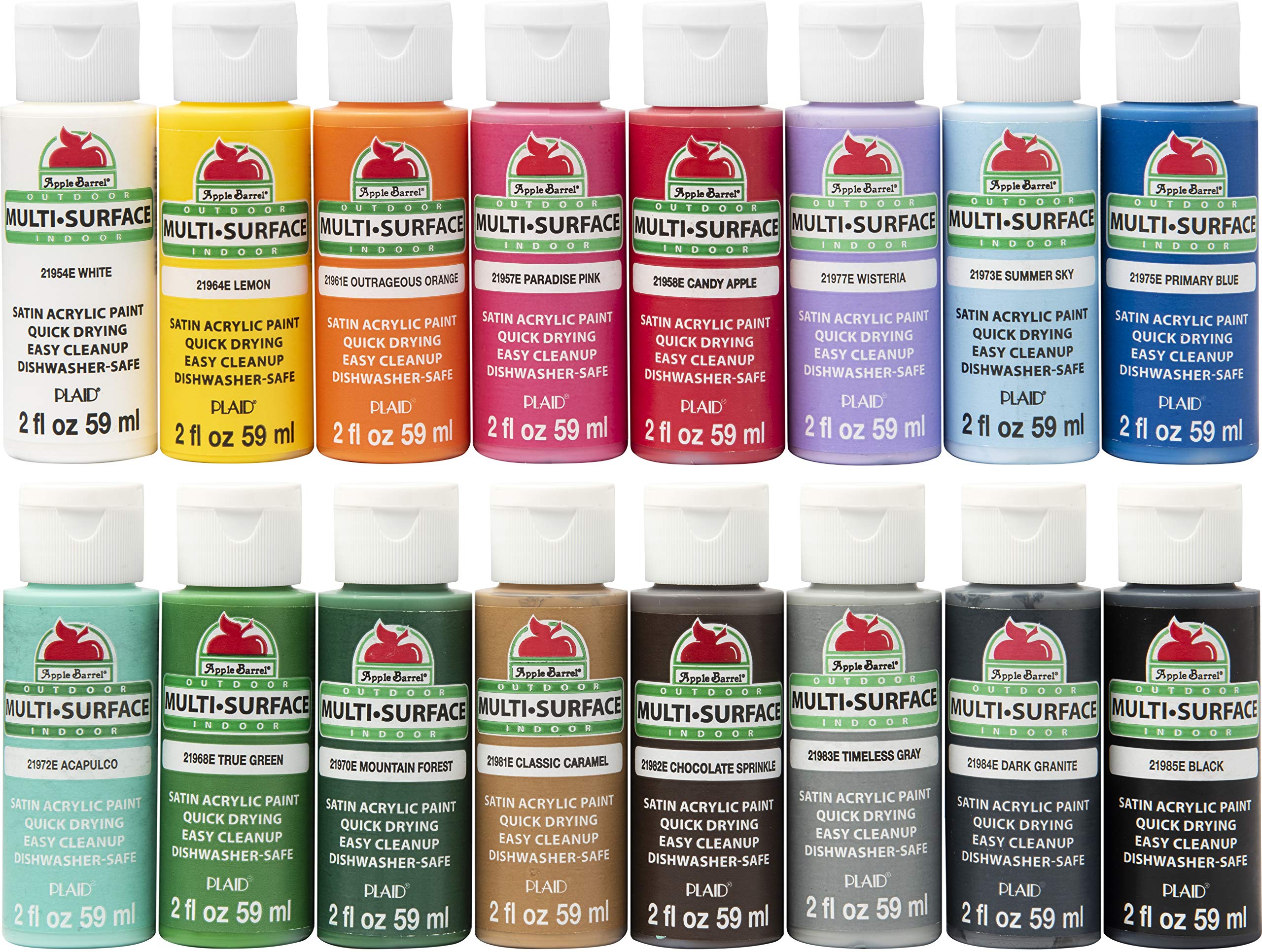 Apple BarrelPaint Set, Multi, 59 ml (Pack of 16)