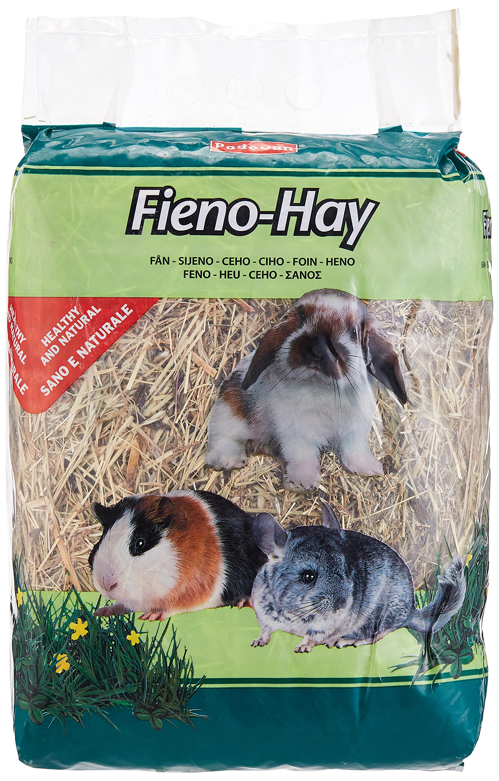 BritPadovan Fieno-Hay 1Kg Feed For Dwarf Rabbits, Guinea-Pigs And Chinchillas