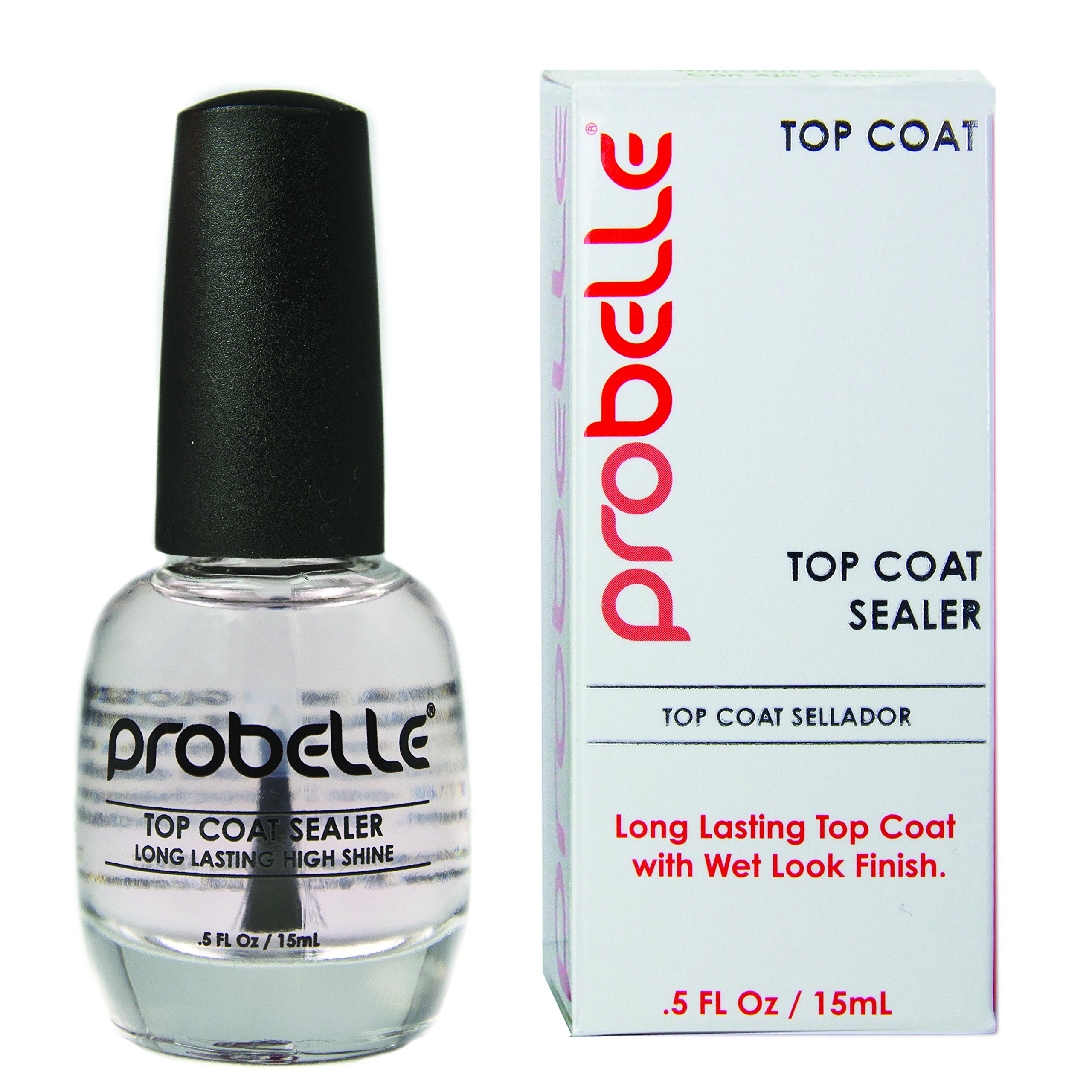 Probelle Ultra High Gloss Top Coat Sealer, Clear.5 Fluid Ounce