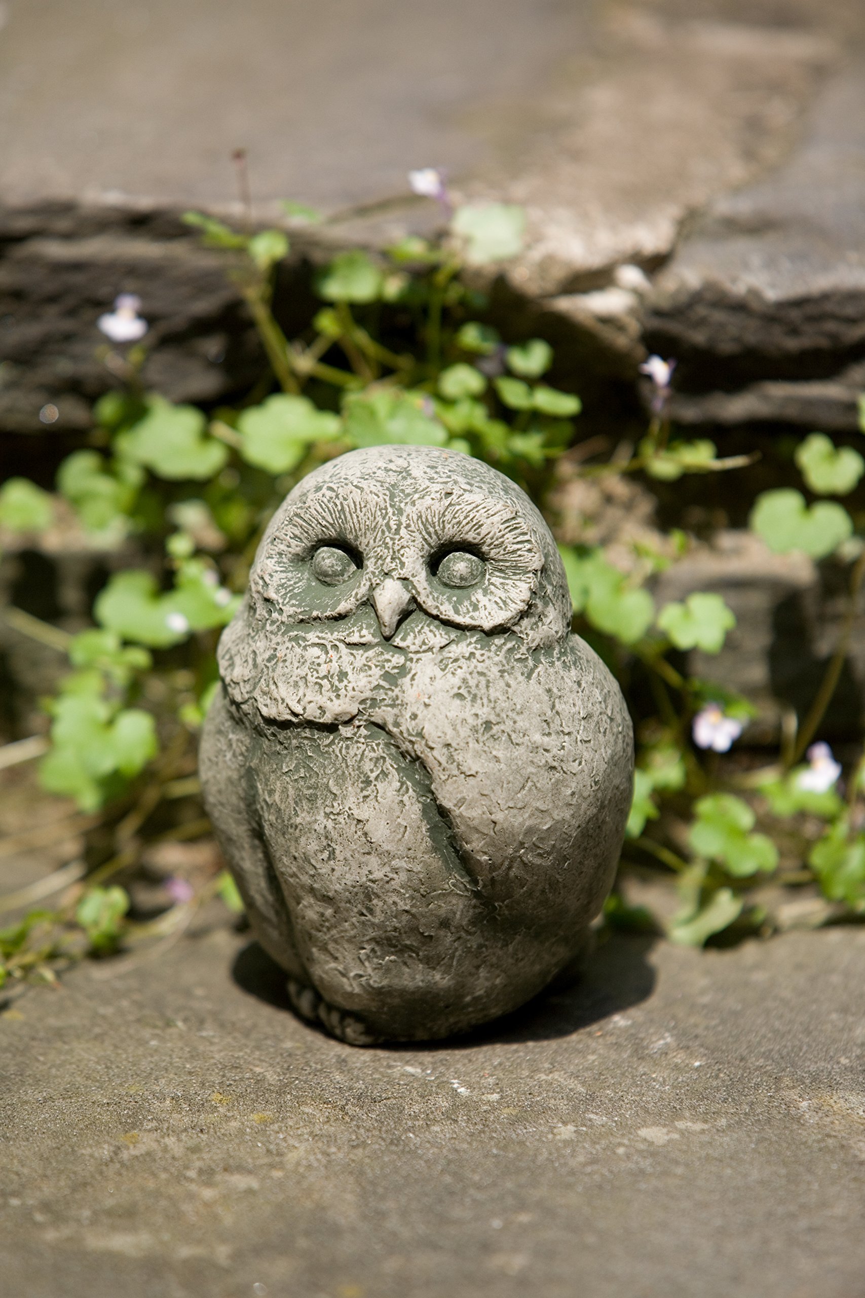 Campania International A-346-AS Baby Barn Owl Statue, Alpine Stone Finish