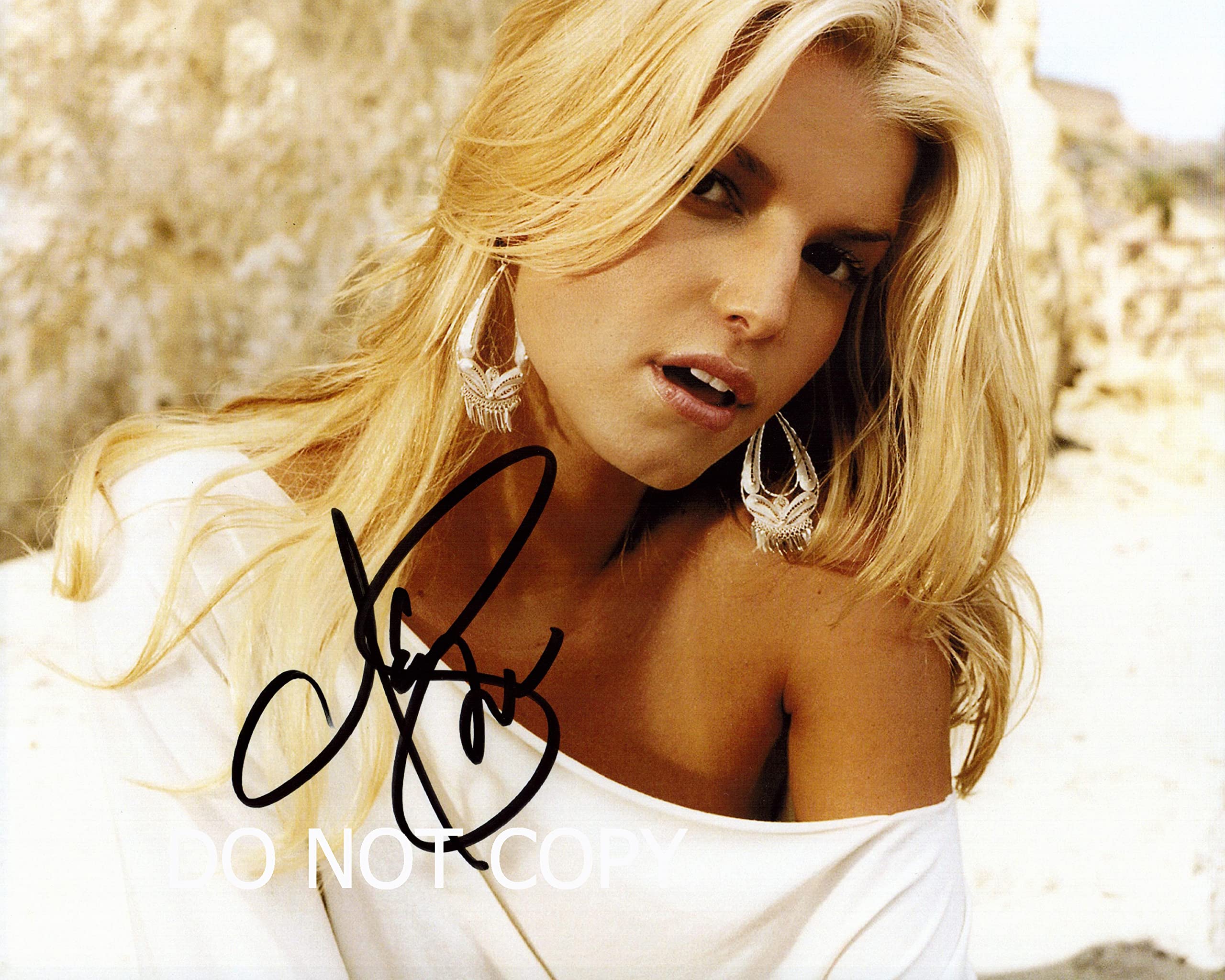 Jessica Simpson Autographed Signed Photo 8 x 10 reprint photo picture poster wall art autograph RP