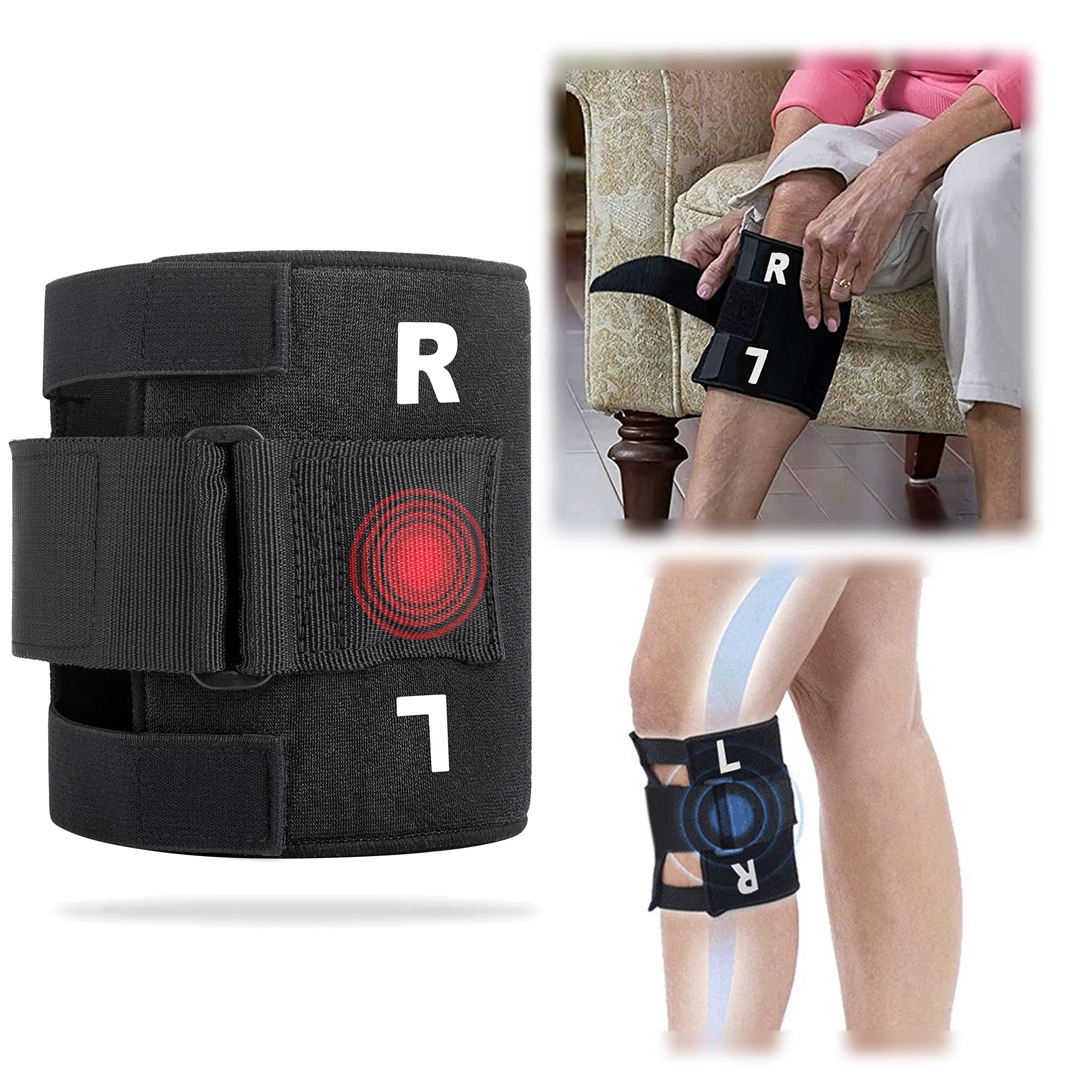 Plus Sciatic Brace for Sciatica as Seen on TV Sciatica Pain Relief Brace Devices Products Knee Braces for Knee Pain Women Men Lower Back Pain Relief Products for Both Left&Right Knee