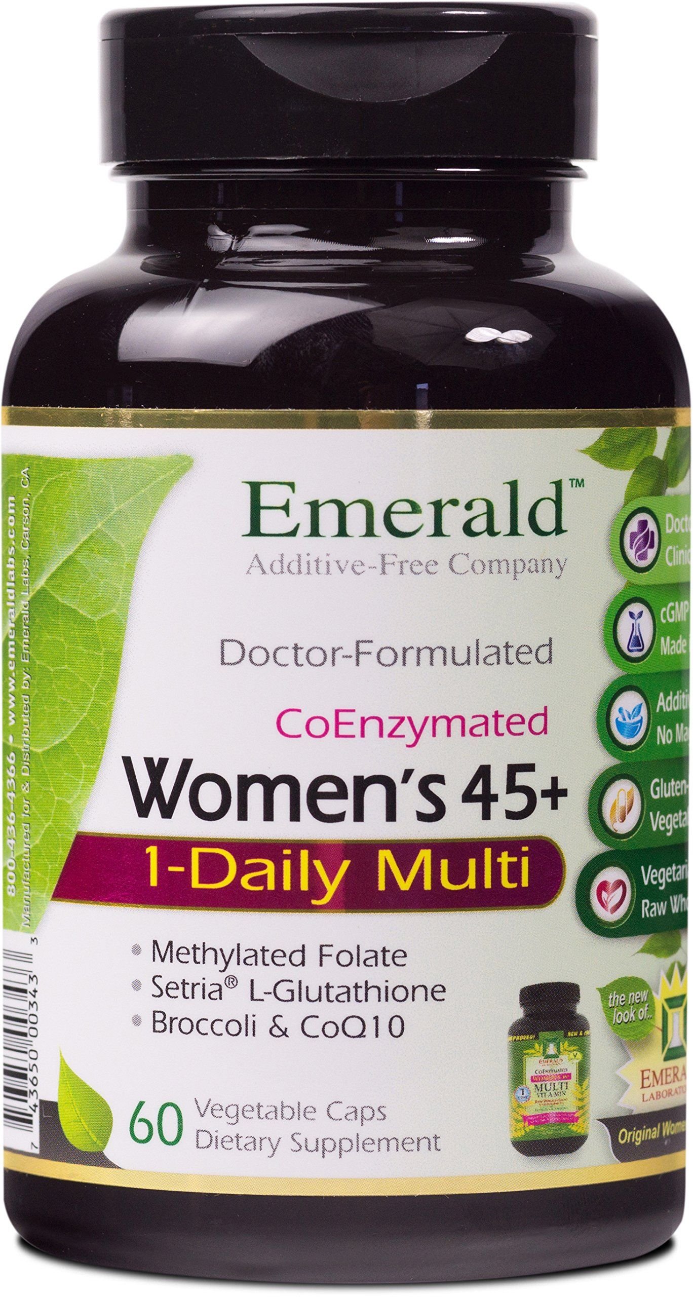 Emerald Labs Women's 45+ Multi Vit-a-min Vegetarian Capsules - 143654,60