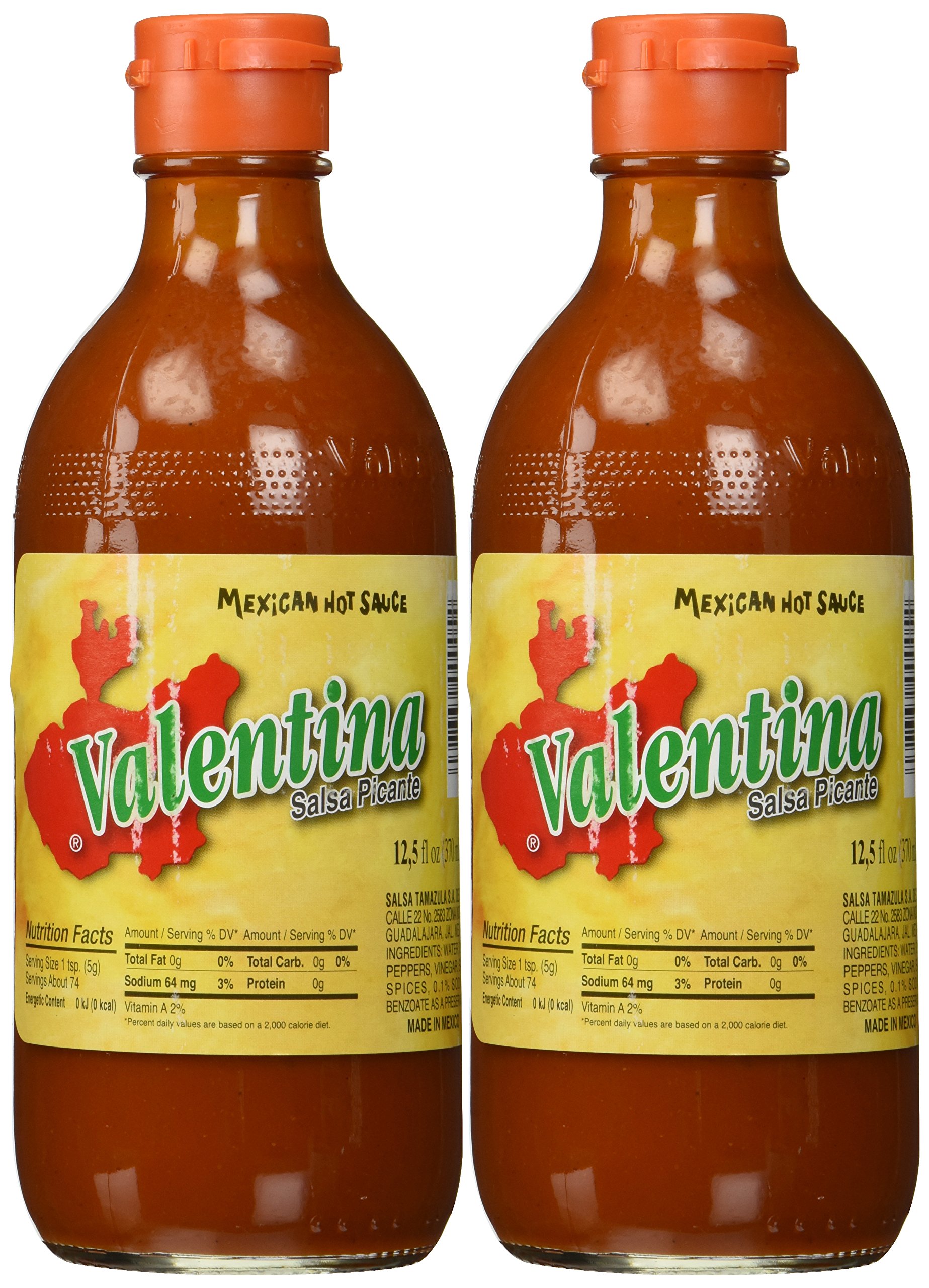 ValentinA Salsa Picante Mexican Hot Sauce - 12.5oz. (Pack of 2)