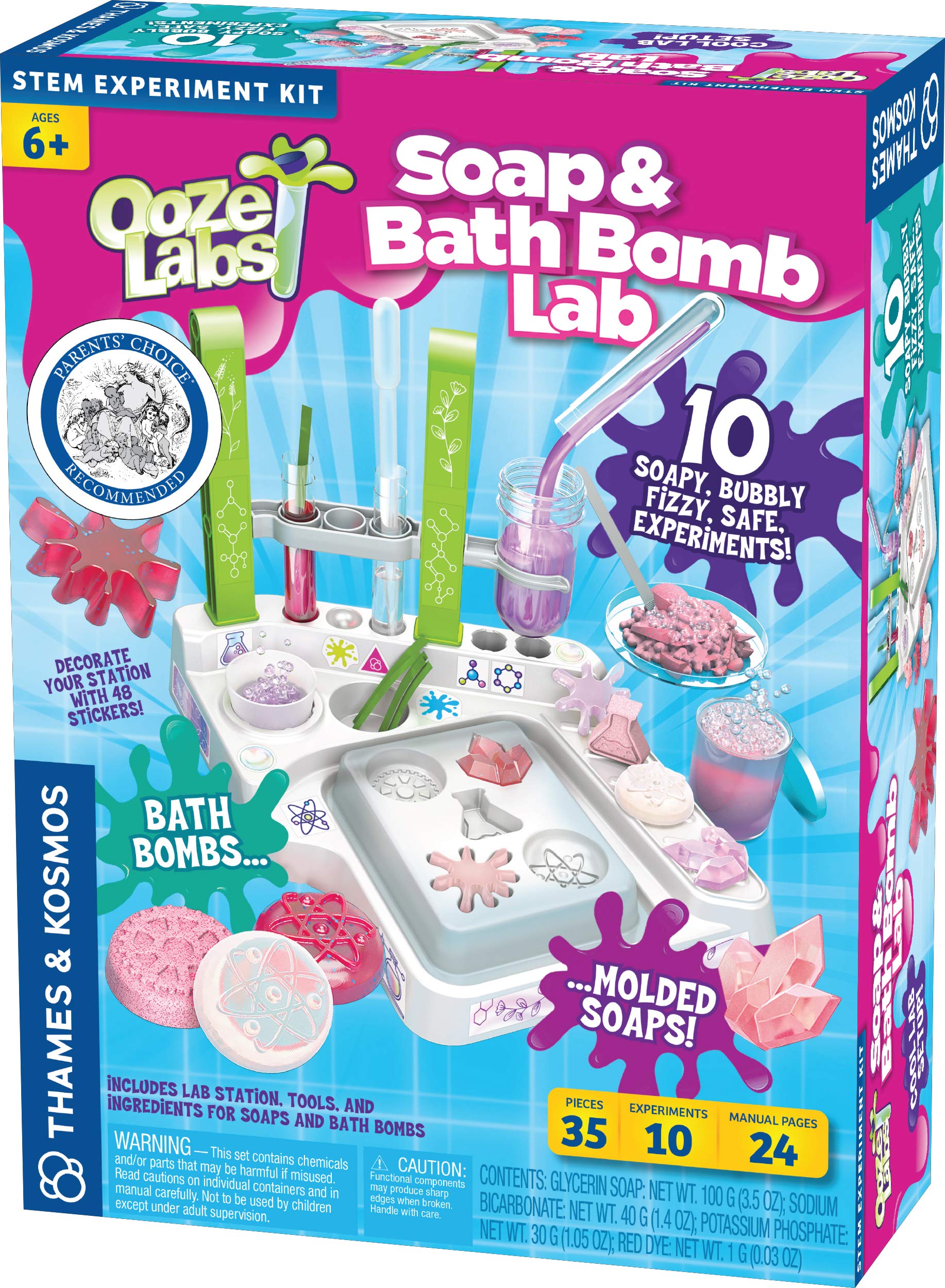 Thames & KosmosOoze Labs Soap & Bath Bomb Lab Kit - 10 Cosmetology & Skin Care Experiments | Parents' Choice Award Winner