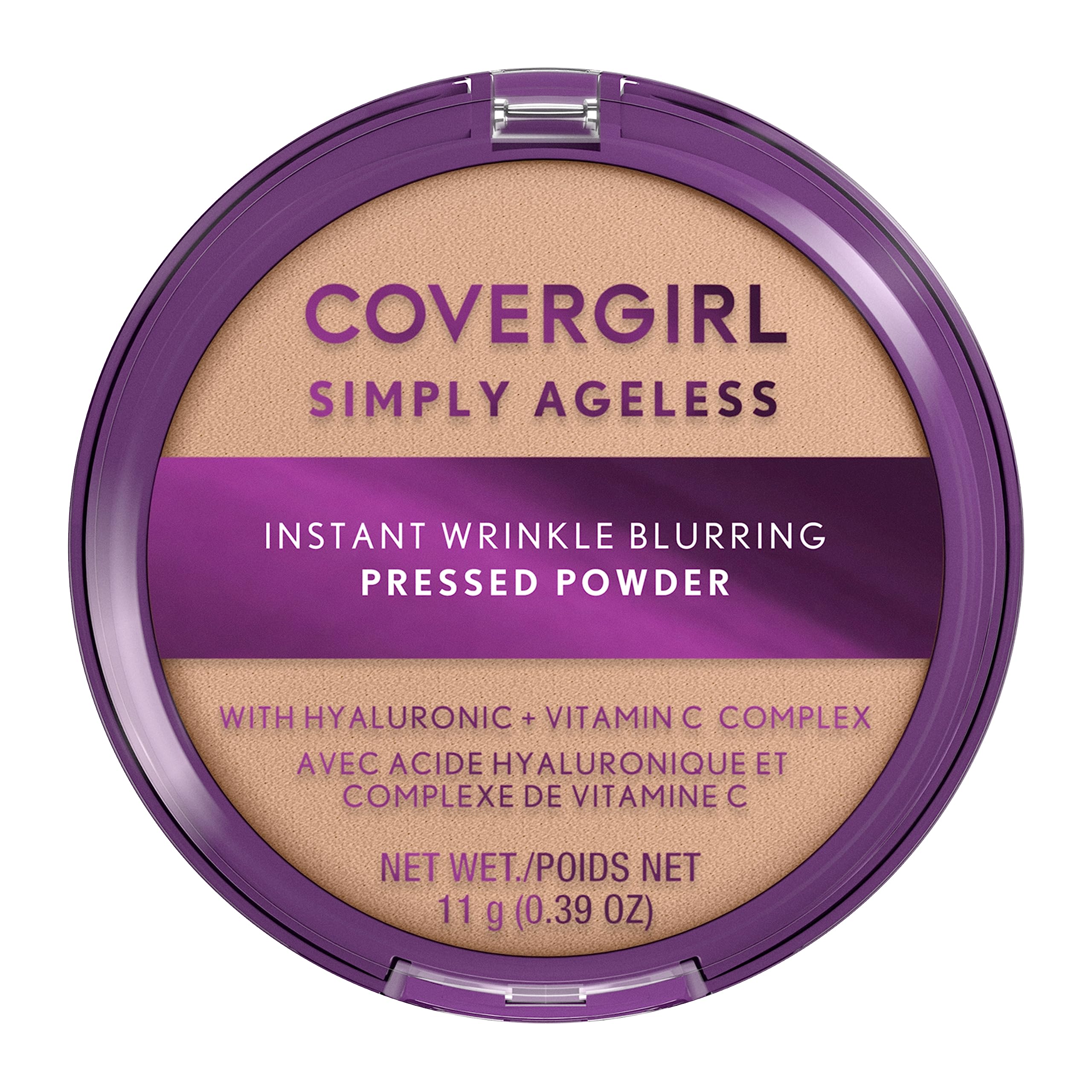 CoverGirlSimply Ageless Instant Wrinkle Blurring Pressed Powder, Classic Ivory, 0.39 Oz