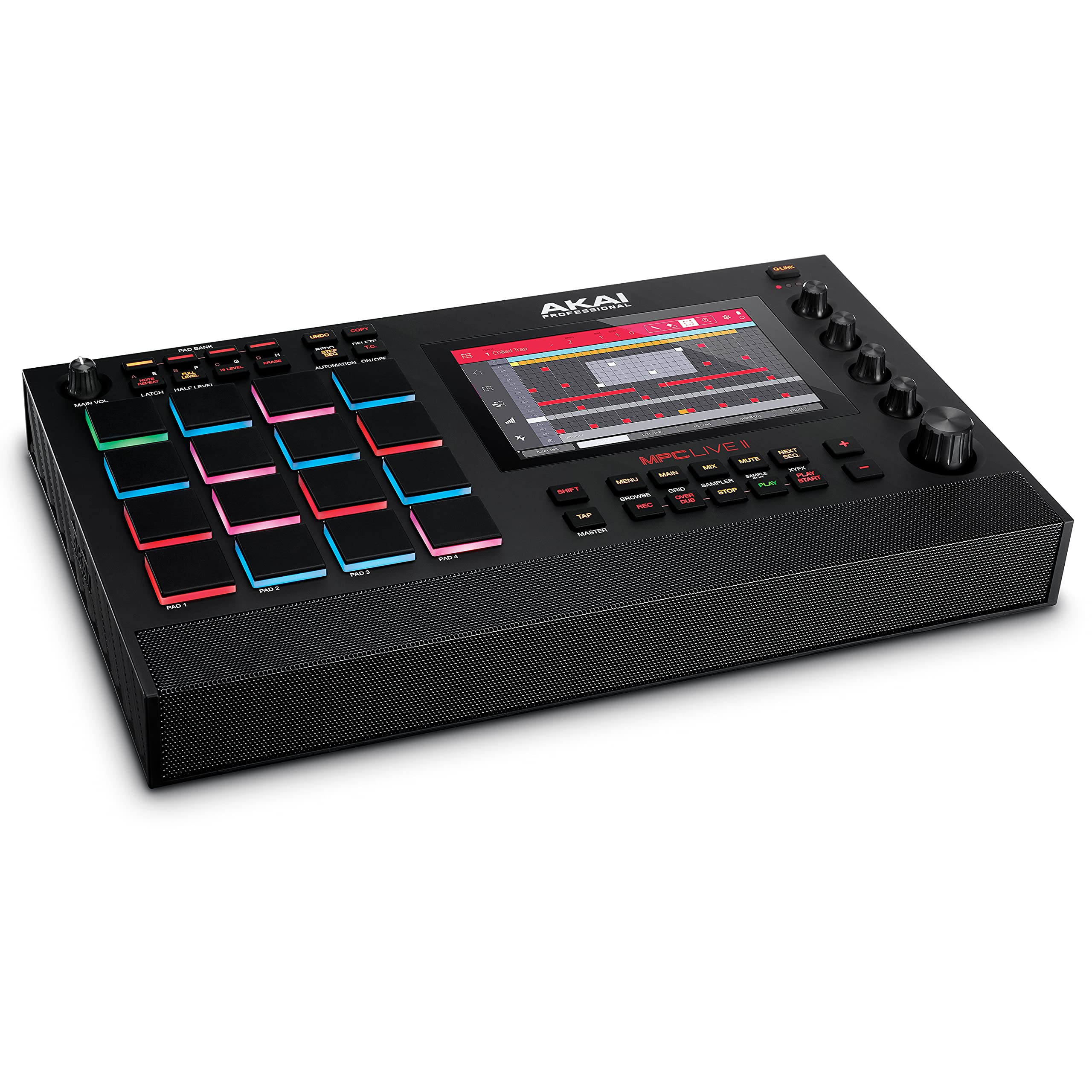 AKAIProfessional MPC Live II – Battery Powered Drum Machine, Sampler and Beat Maker With Speakers, Drum Pads, Synth Engines and Touch Display