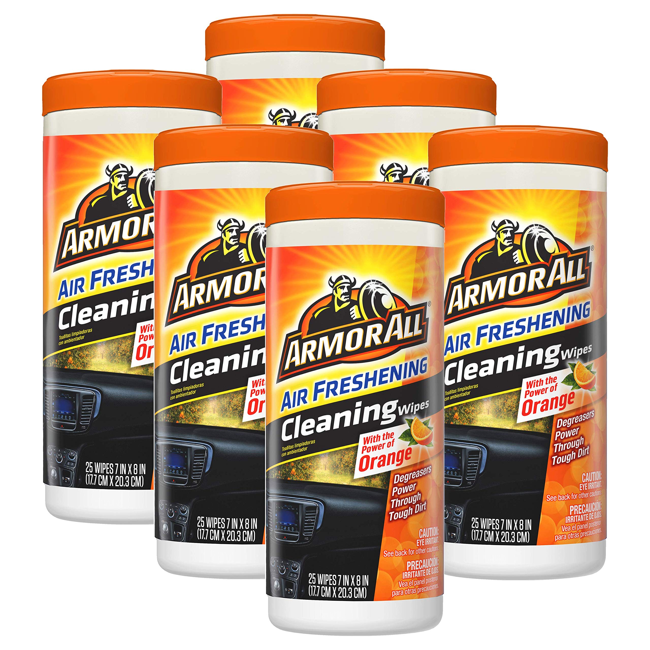 Armor AllLint-Free Orange Air Freshening Car Cleaning Wipes - 6 Pack