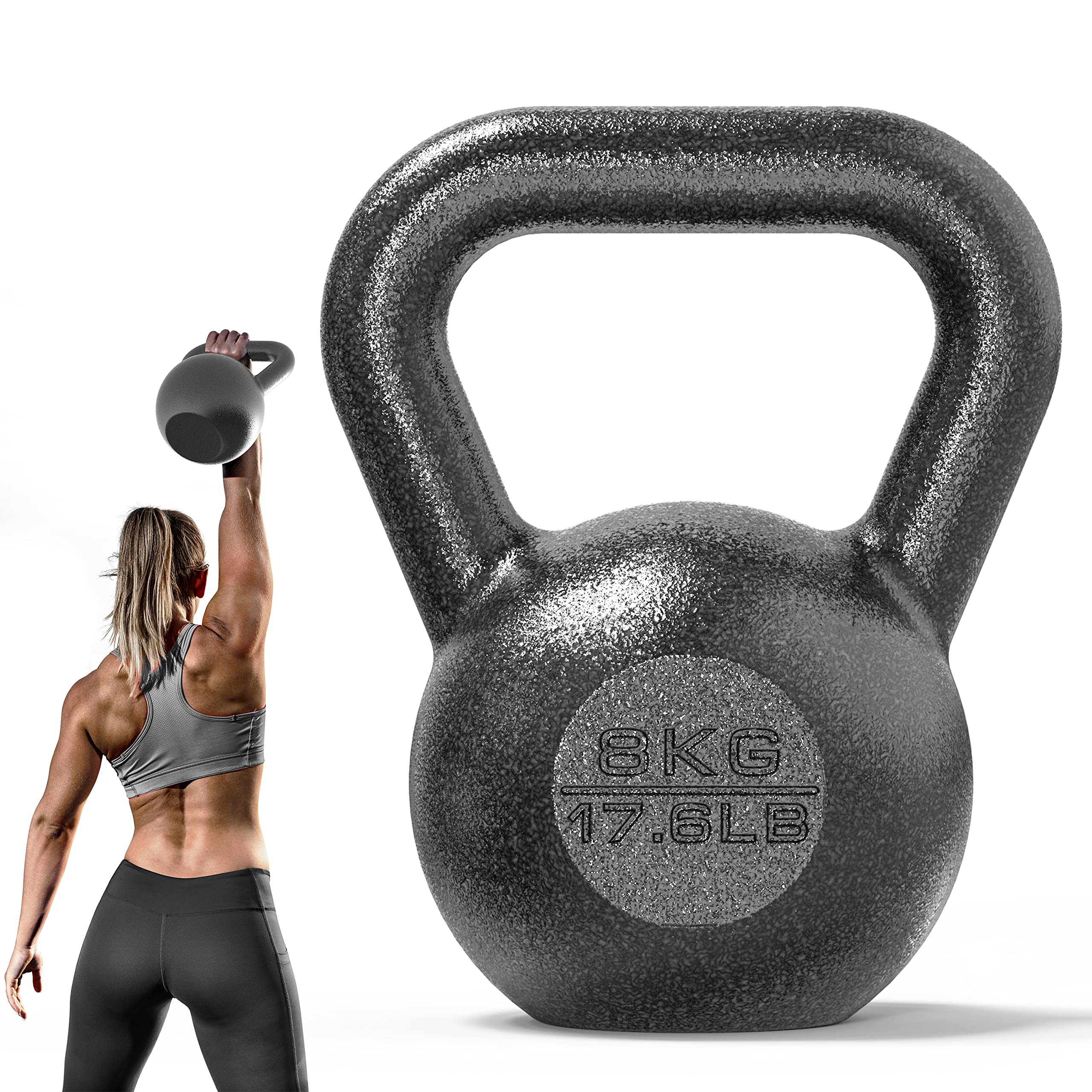 PROIRON Cast Iron kettlebell Weight for Home Gym Fitness & Weight Training (4KG-24KG)