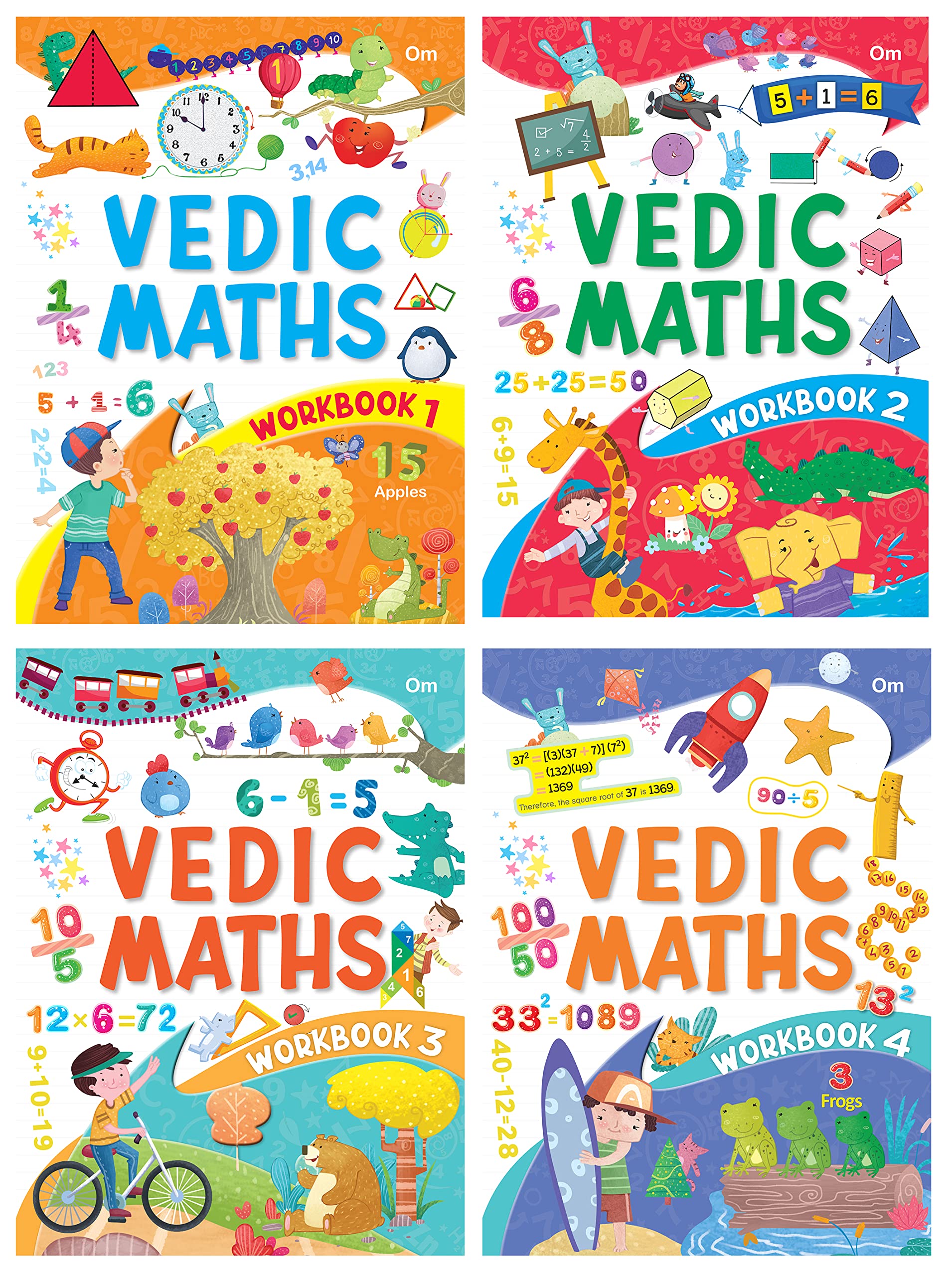 VEDIC MATH WORKBOOK (SET OF 4 activity BOOKS)