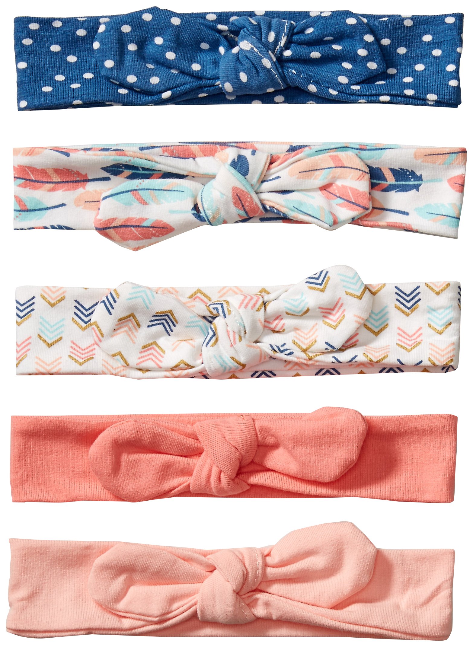 Hudson Baby Cotton and Synthetic Headbands, Size 0-24 Months