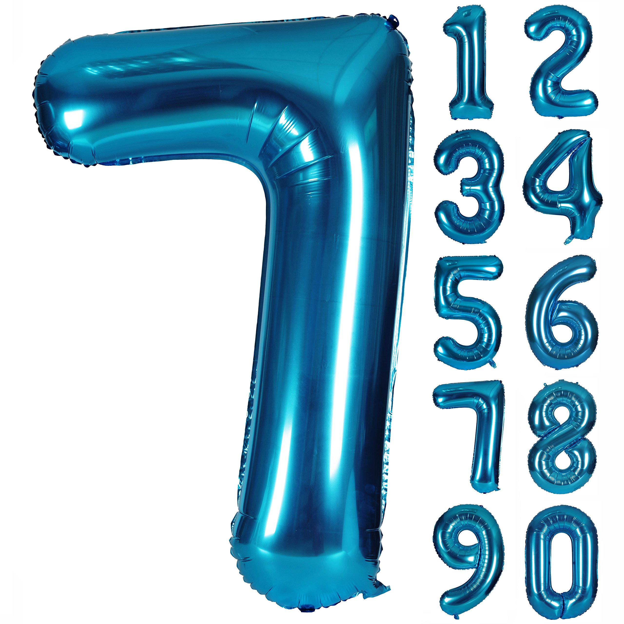 40" Dark blue Number Balloons Helium Foil Mylar Balloon Birthday Party banquet Decoration digital 7