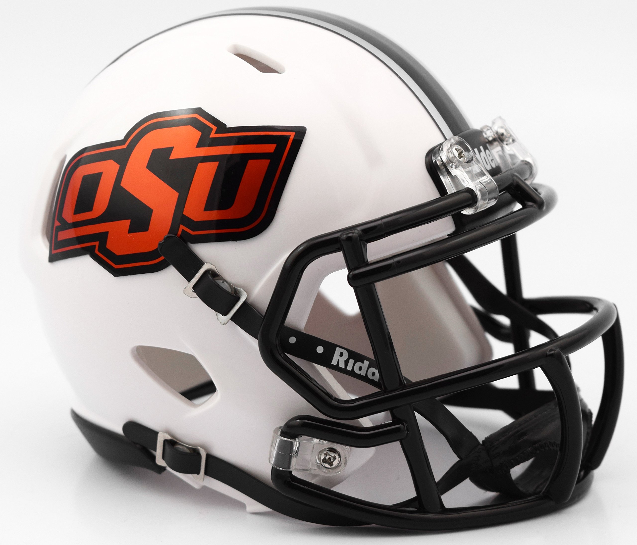 Riddell NCAA Oklahoma State Cowboys Helmet Mini SpeedHelmet Replica Mini Speed Style 2016 White, Team Colors, One Size