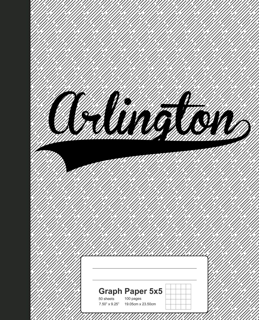 Graph Paper 5x5: ARLINGTON Notebook: 2342 (Weezag Graph Paper 5x5 Notebook)