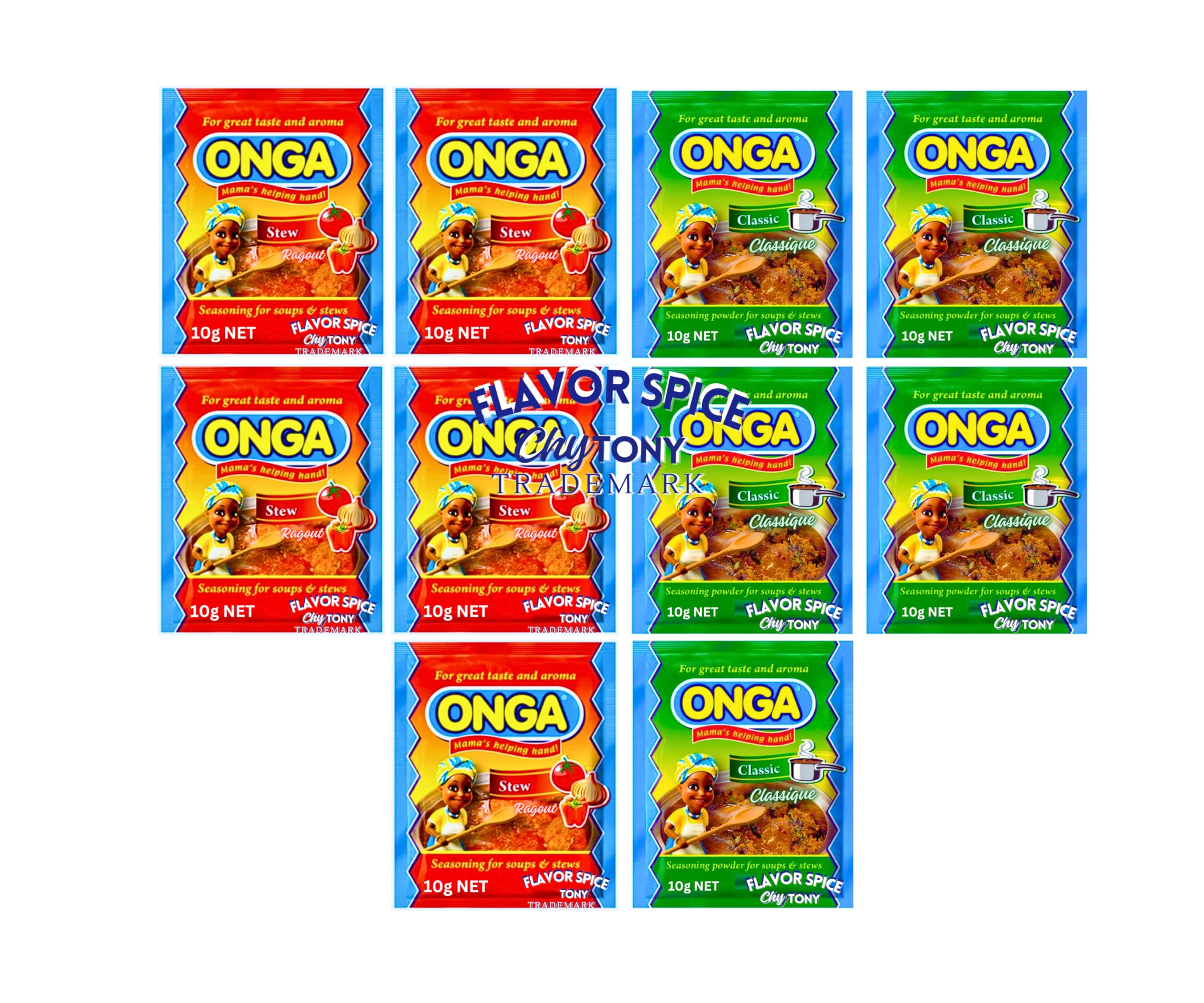 Stew seasoning 10g Small Size Pack of 5 AND Soup Seasoning 10g Small Size Pack of 5 | COMBO PACK OF 10