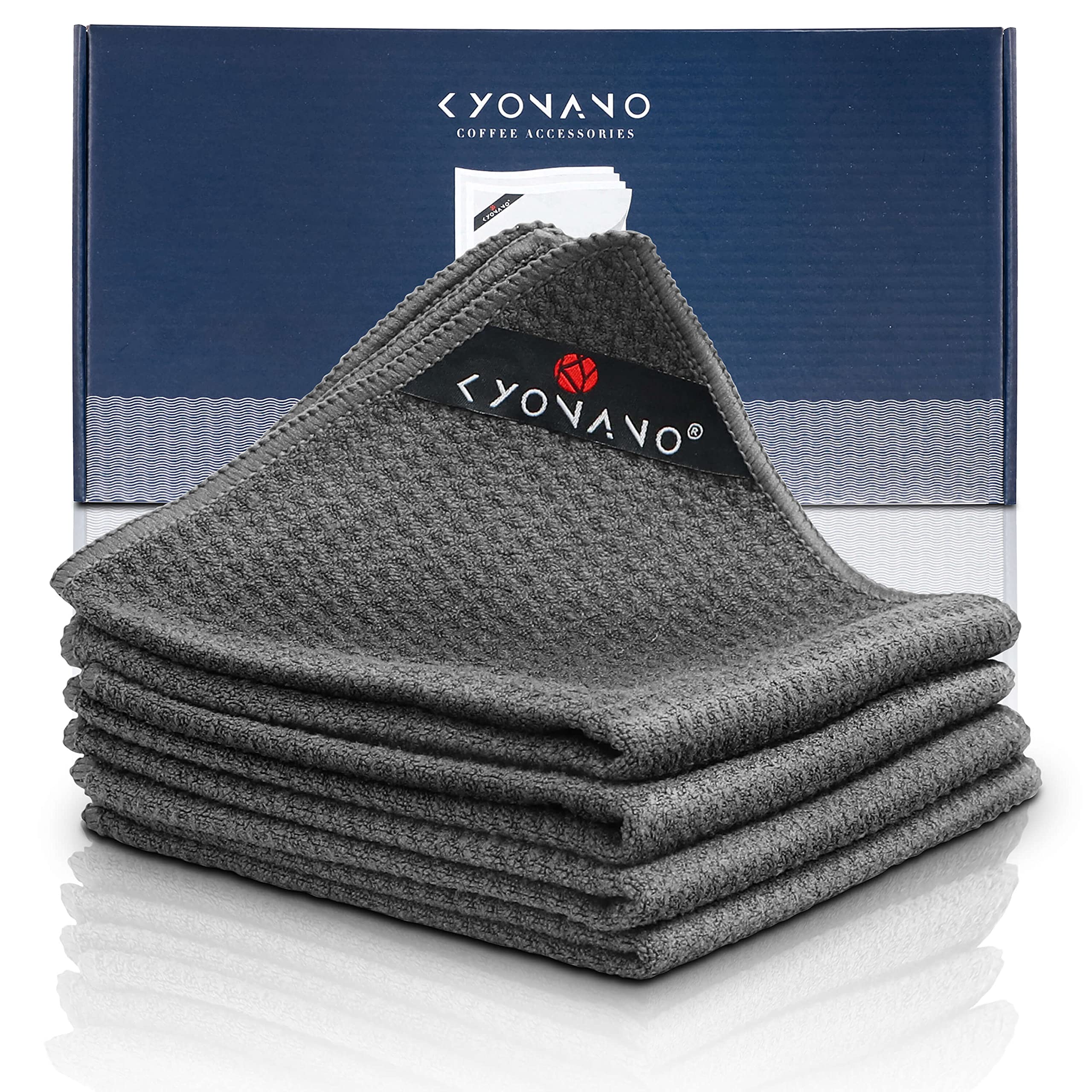 KYONANO Espresso Accessories-Barista Micro Cleaning Towels 4 Pack - Make The Perfect Coffee or Espresso - Coffee Accessories for Barista to Clean Steam Wand Coffee or Espresso Machine