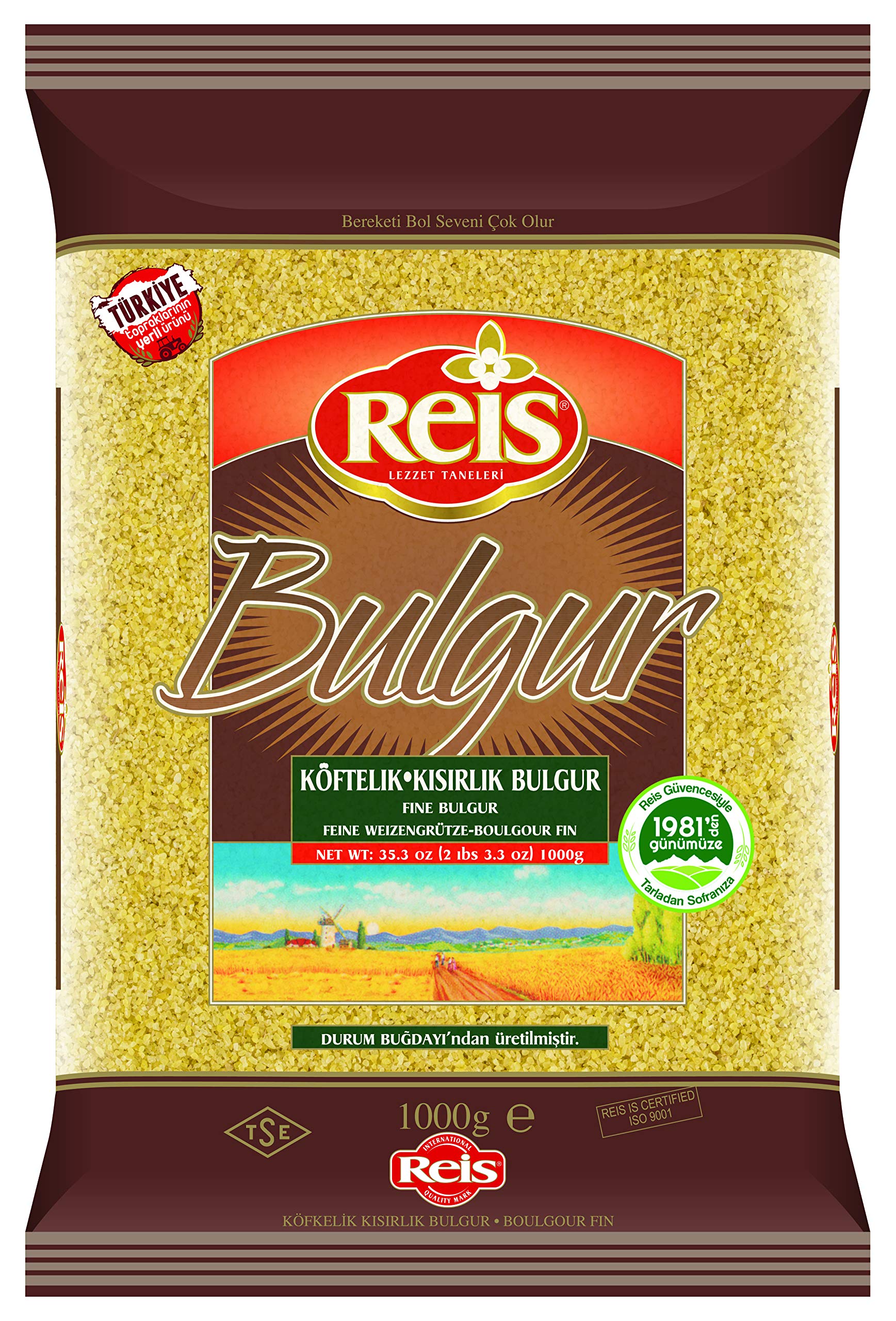 Reis Fine Bulgur (For Salads and Meatballs) 2lb 3.3 Oz