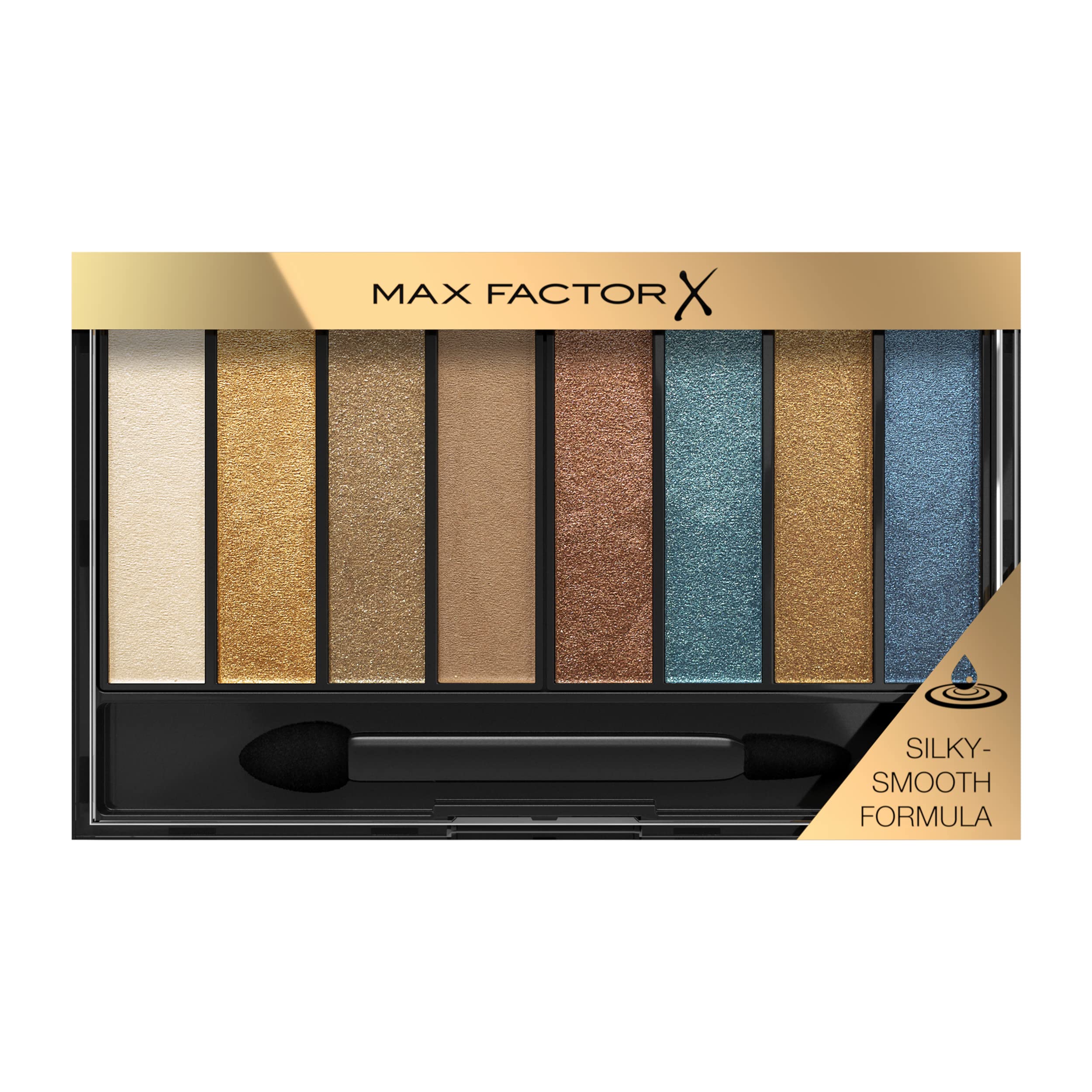 Max FactorMasterpiece Nude Palette - Contouring Eye Shadows - 8 Perfectly Paired Shades - Dual-Tip Applicator - 04 Peacock Nudes, 6.5g - 0.22 fl oz