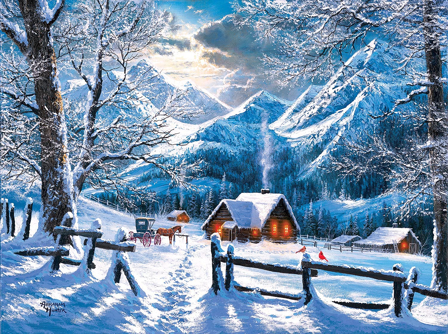 On a Snowy Morning 500 pc Jigsaw Puzzle