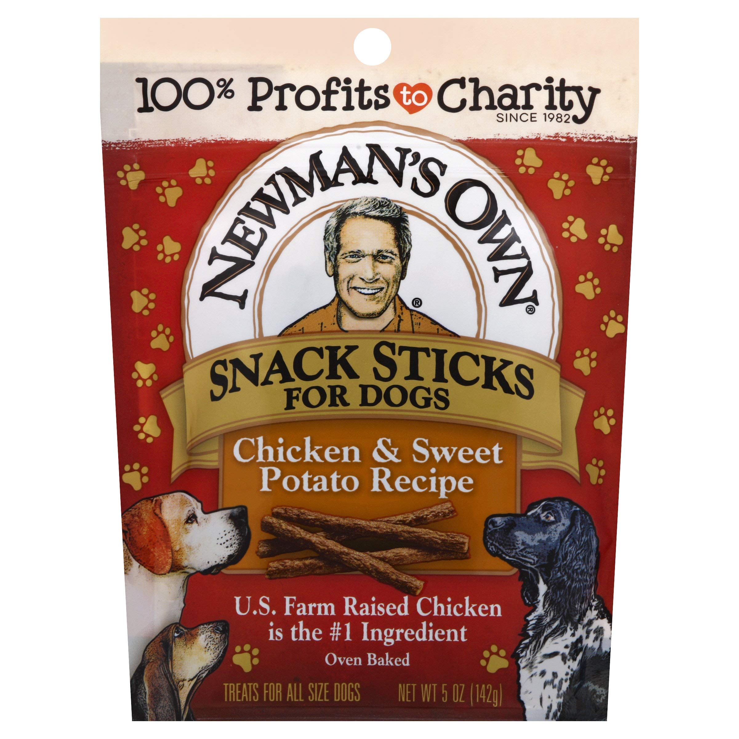 Newman's Own Snack Sticks for Dogs, 5-oz. (Pack of 8), Chicken & Sweet Potato