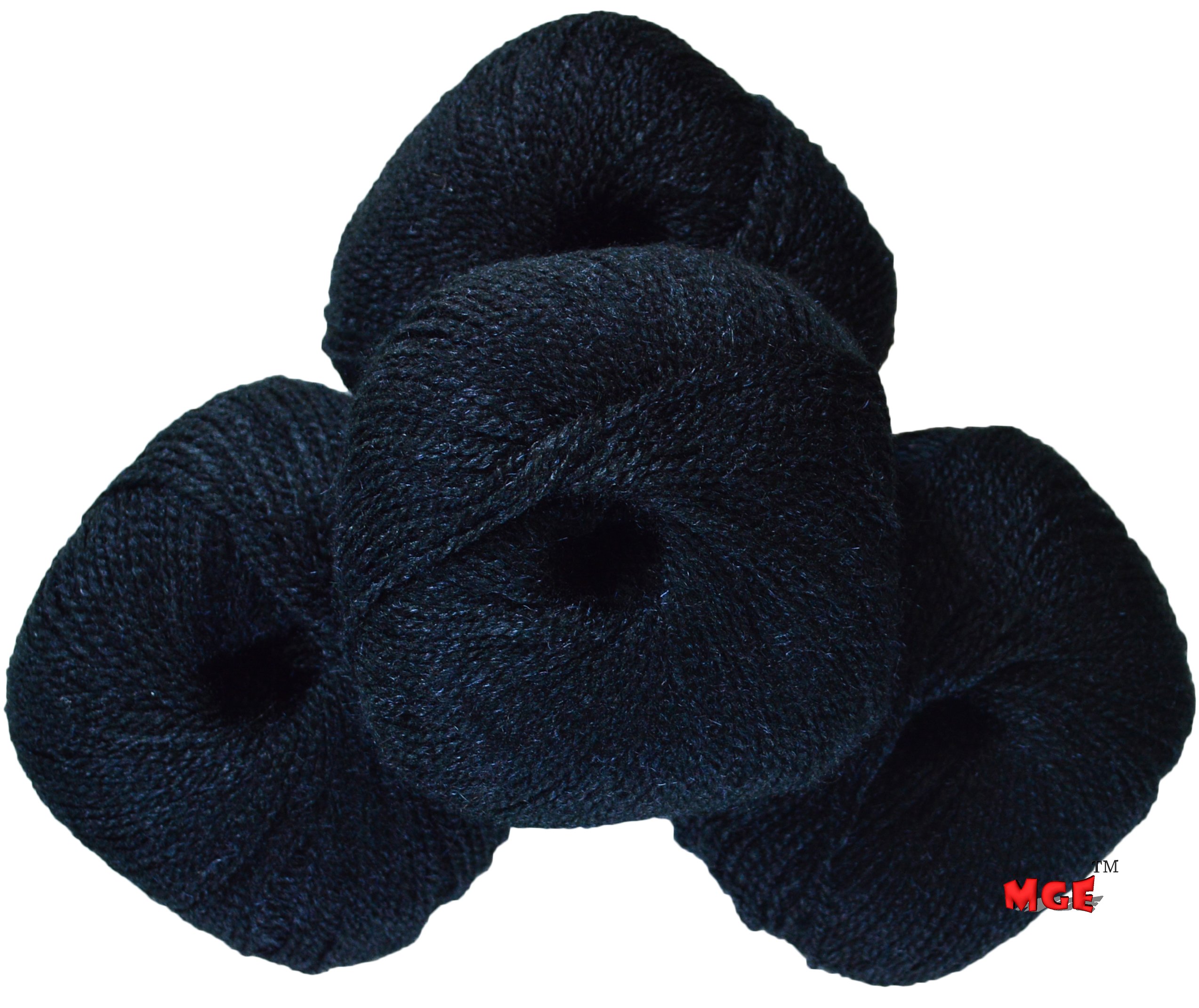 Vardhman Soft n Smart (Black) no.28 (200 gm) Wool Ball Hand Knitting Wool/Art Craft Soft Crochet Hook Yarn, Needle Acrylic Knitting Yarn Thread Dyed