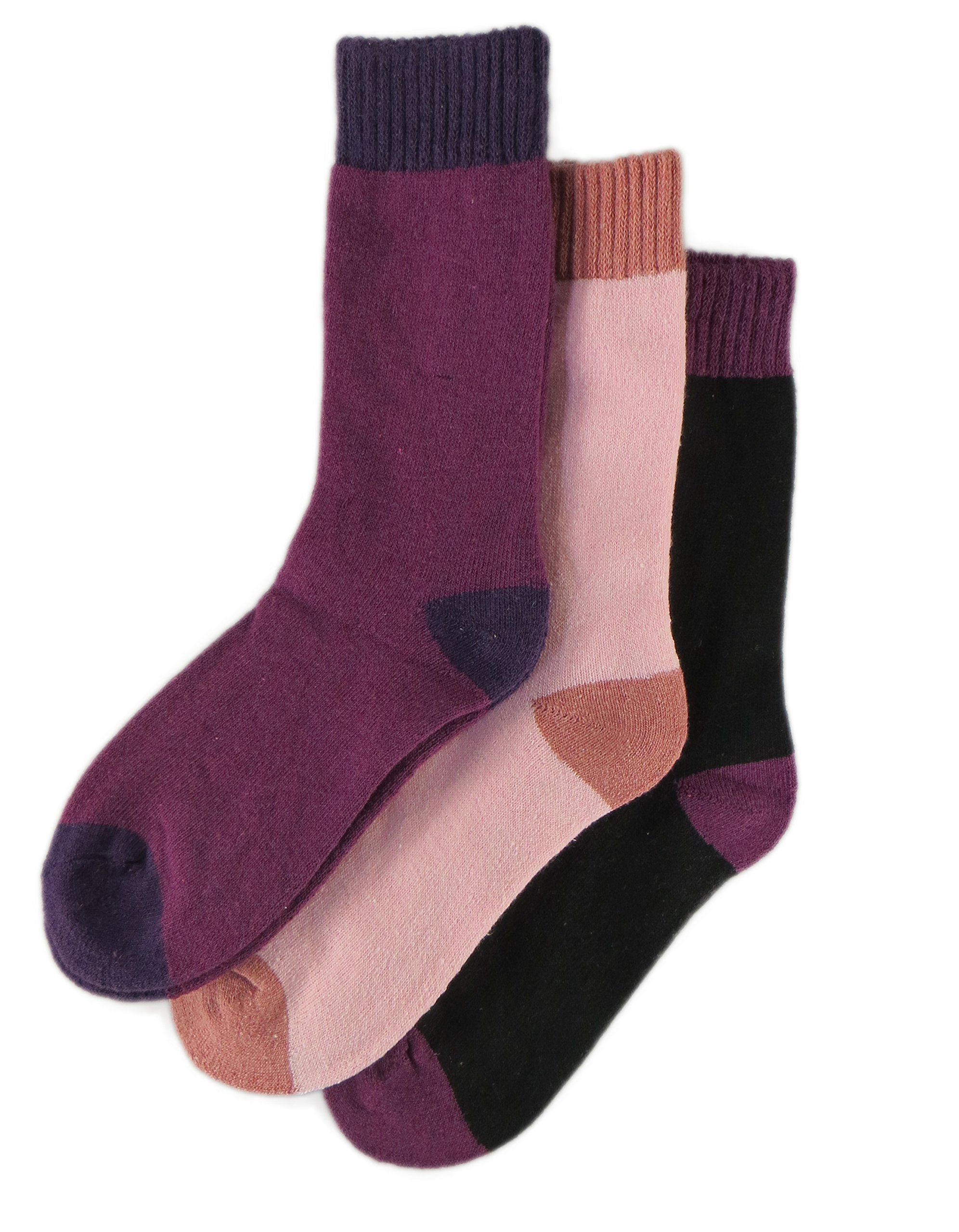 Sockstack3 Pairs Of Ladies Merino Wool Socks, Outdoor Walking Work Boot Socks, UK 4-8