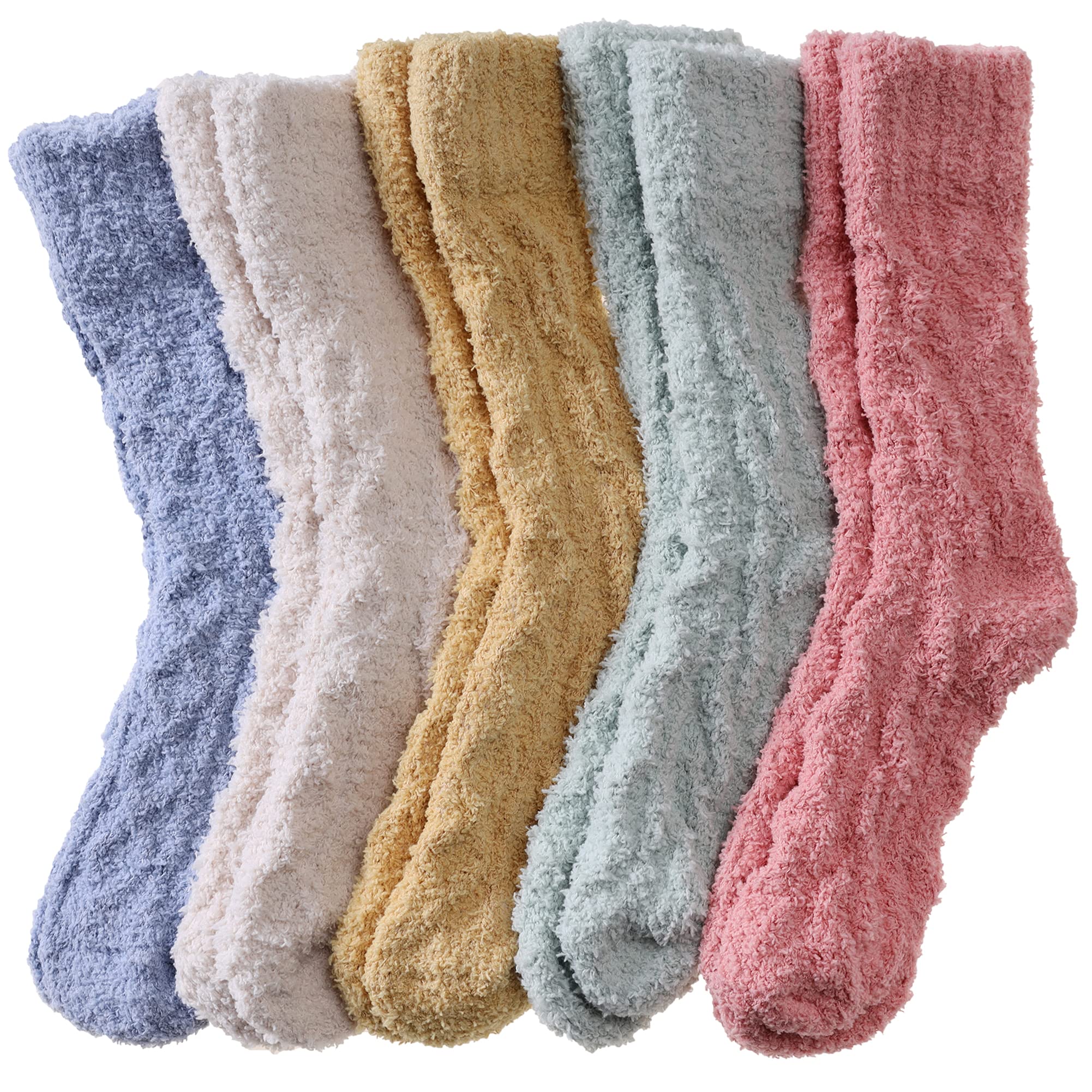 Fuzzy Socks For Women Slipper Warm Fluffy Soft Winter Cozy Plush Cabin Sleep Christmas Home Socks