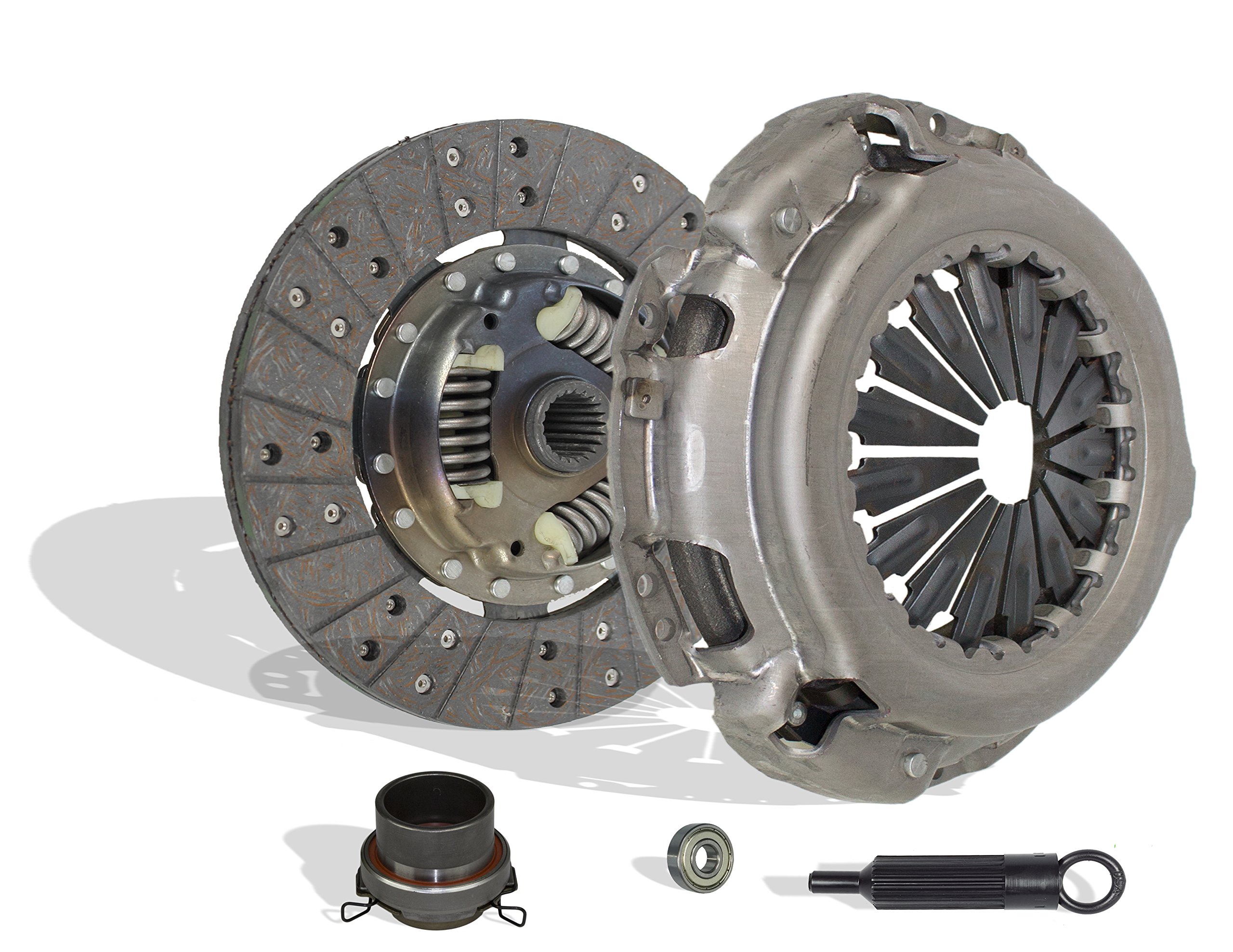 Clutch Kit Set Compatible With Tundra Tacoma 4Runner Base Pre Runner S-Runner SR5 Limited Dlx One-Ton Extended Sport Standard 1995-2004 3.4L V6 GAS DOHC Naturally Aspirated (2Wd; 4Wd; 16-077)