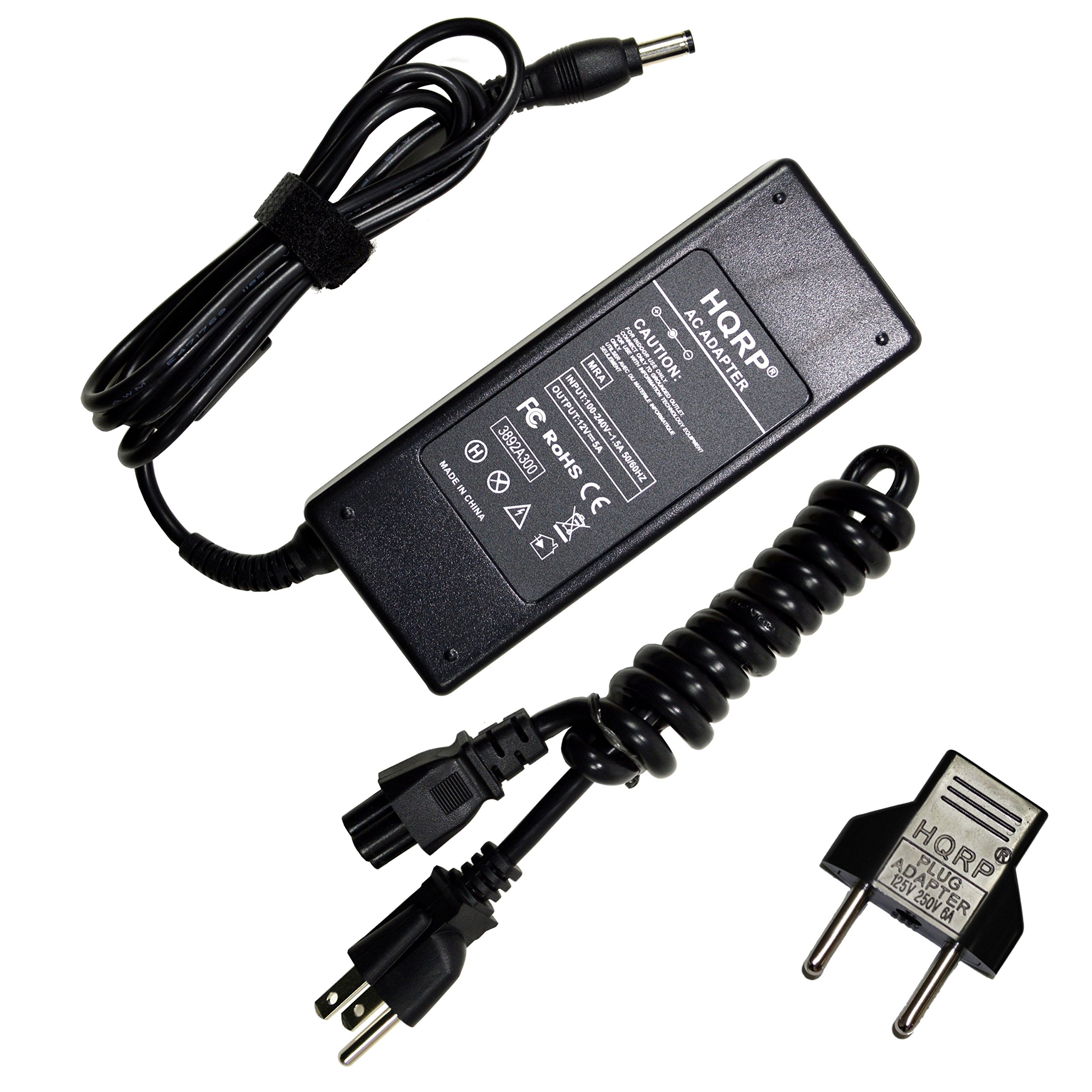 HQRPAC Adapter Compatible with Meade 07584 LS-6 LS-8 ETX-125 LXD-55 LXD-75 LX-90 LX-200GPS RCX-400 LX400 EXT-90 Astronomy Telescope Power Supply Cord Adaptor + Euro Plug Adapter