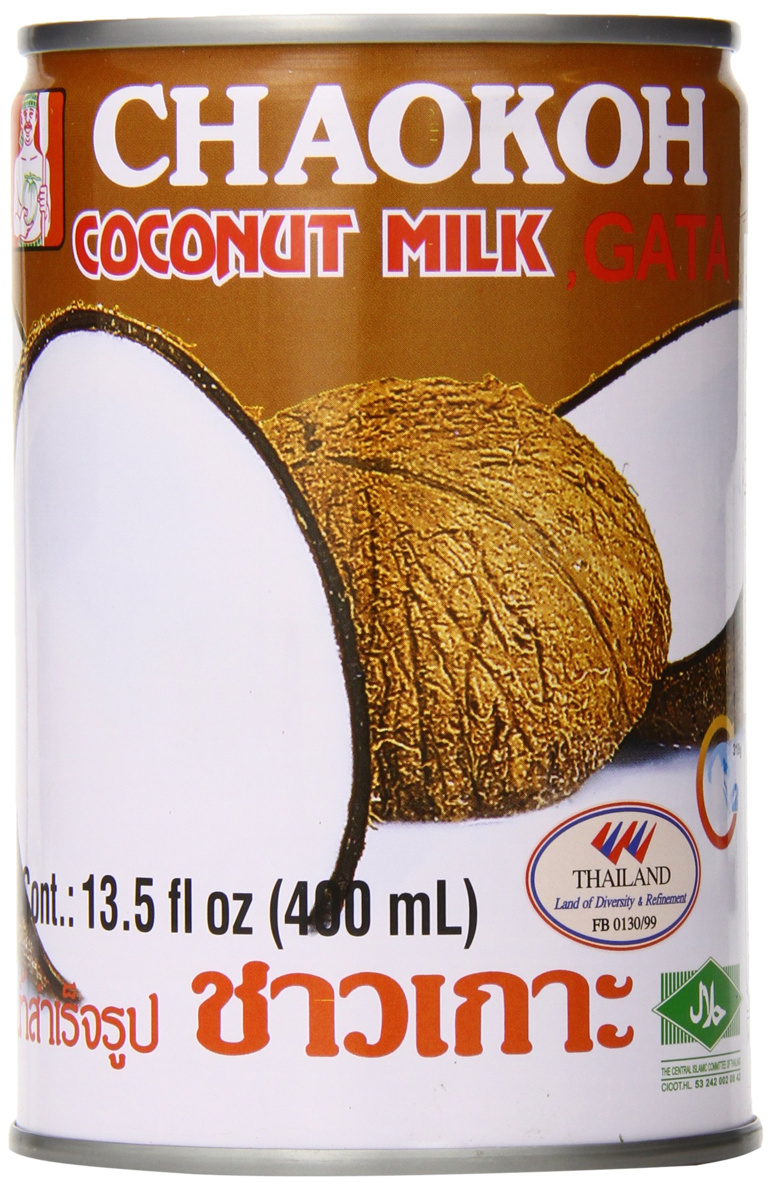 ChaokohCoconut Milk, 13.5 Fluid Ounce (Pack of 12)