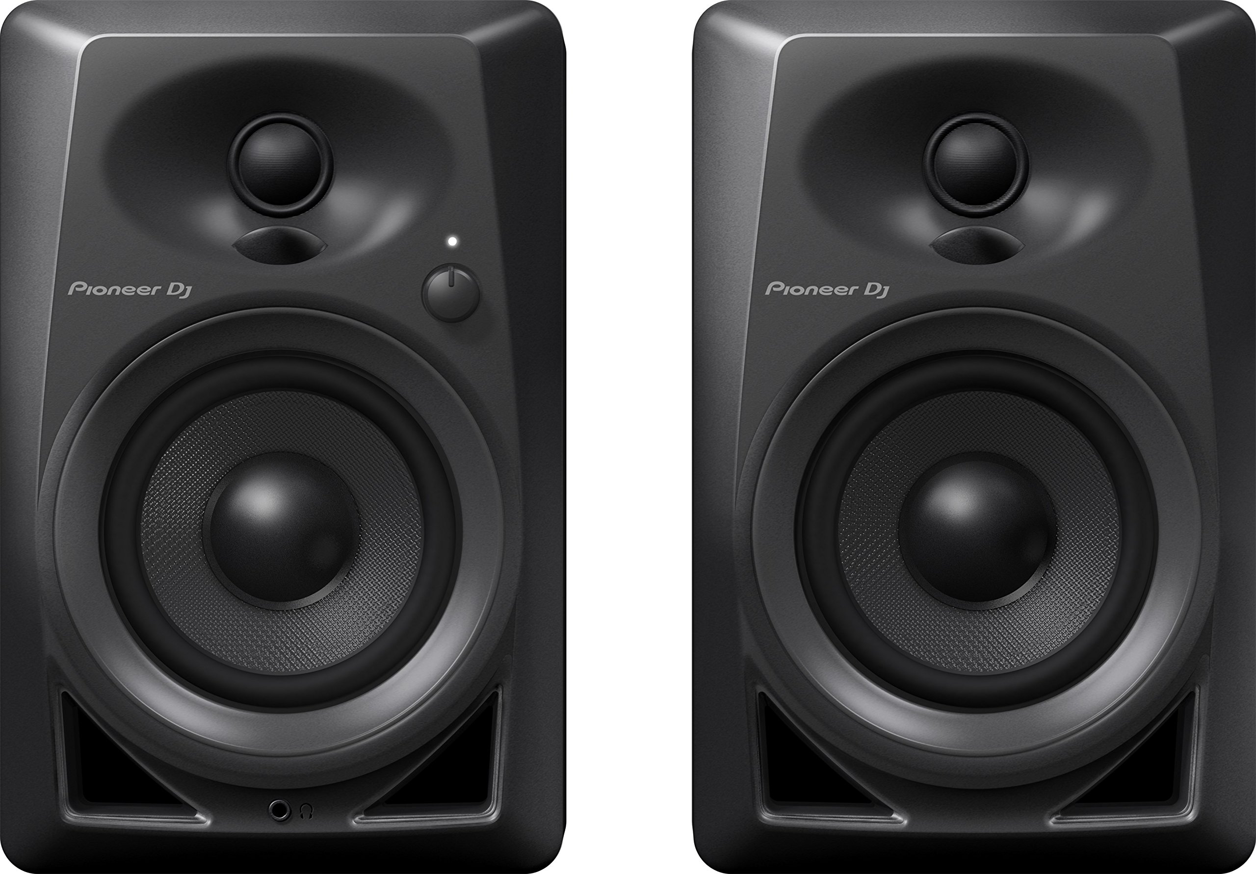 Pioneer DJ DM-40-21W 4" Two-Way Active Monitor - Black (Pair)