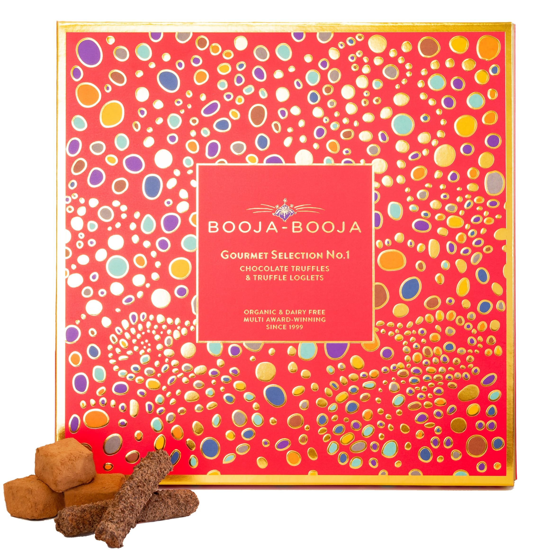 Booja - BoojaGourmet Selection No.1 Gift Box | Selection of Chocolate Truffles & Truffle Loglets, 289g