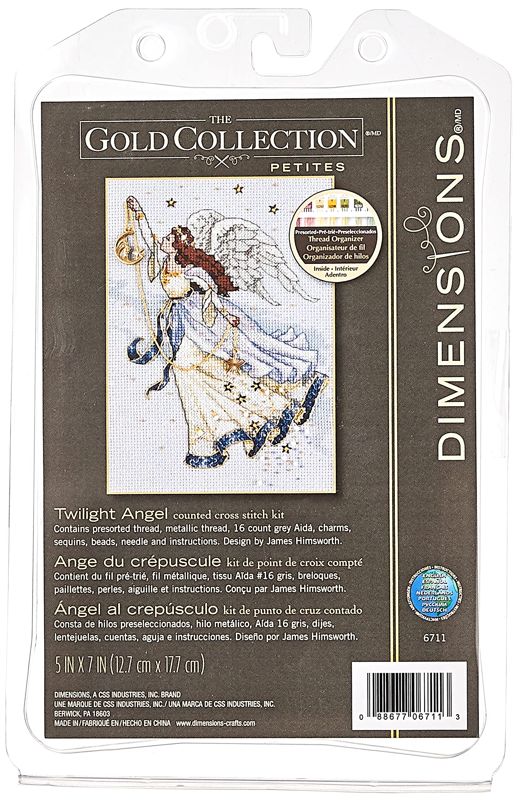 Dimensions Needlecrafts Counted Cross Stitch, Twilight Angel